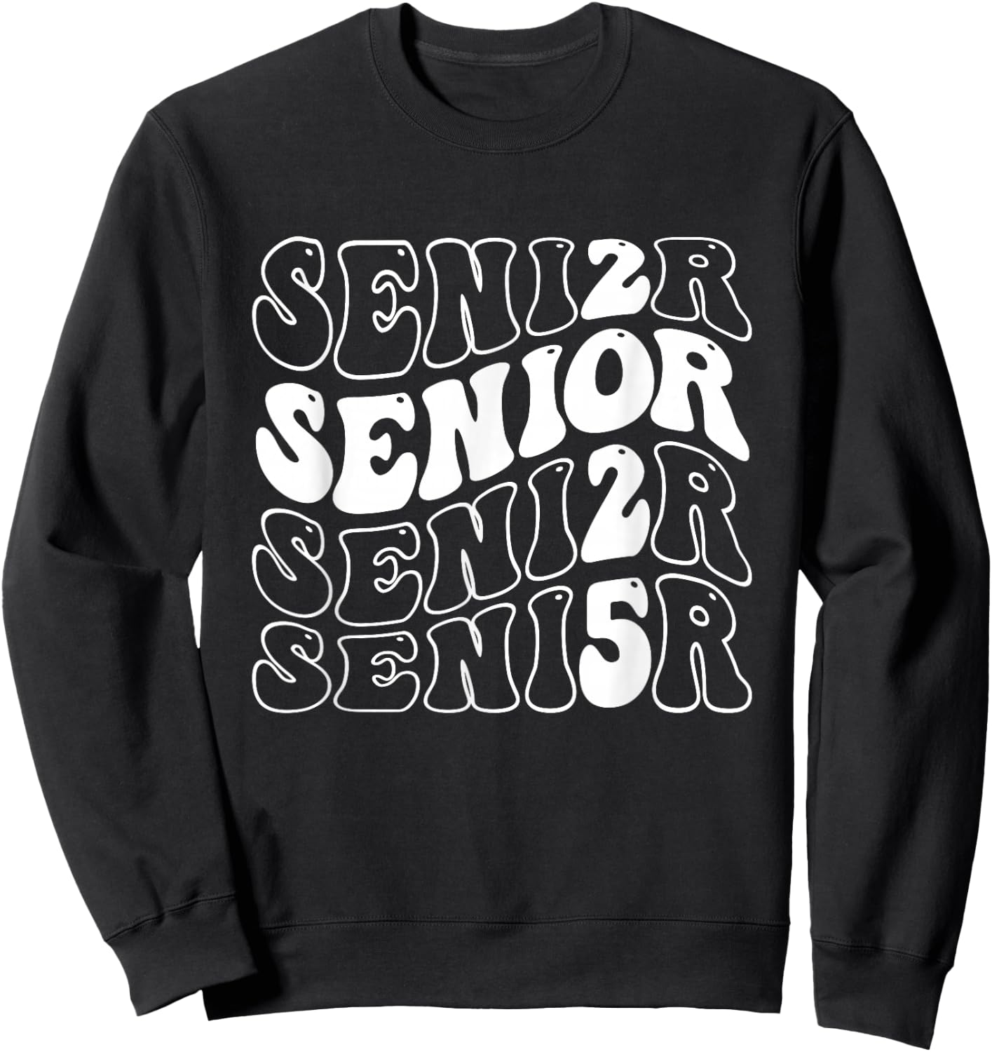 Senior 2025 Graduation Class Of 2025 Sweatshirt - Sweatshirt | Black