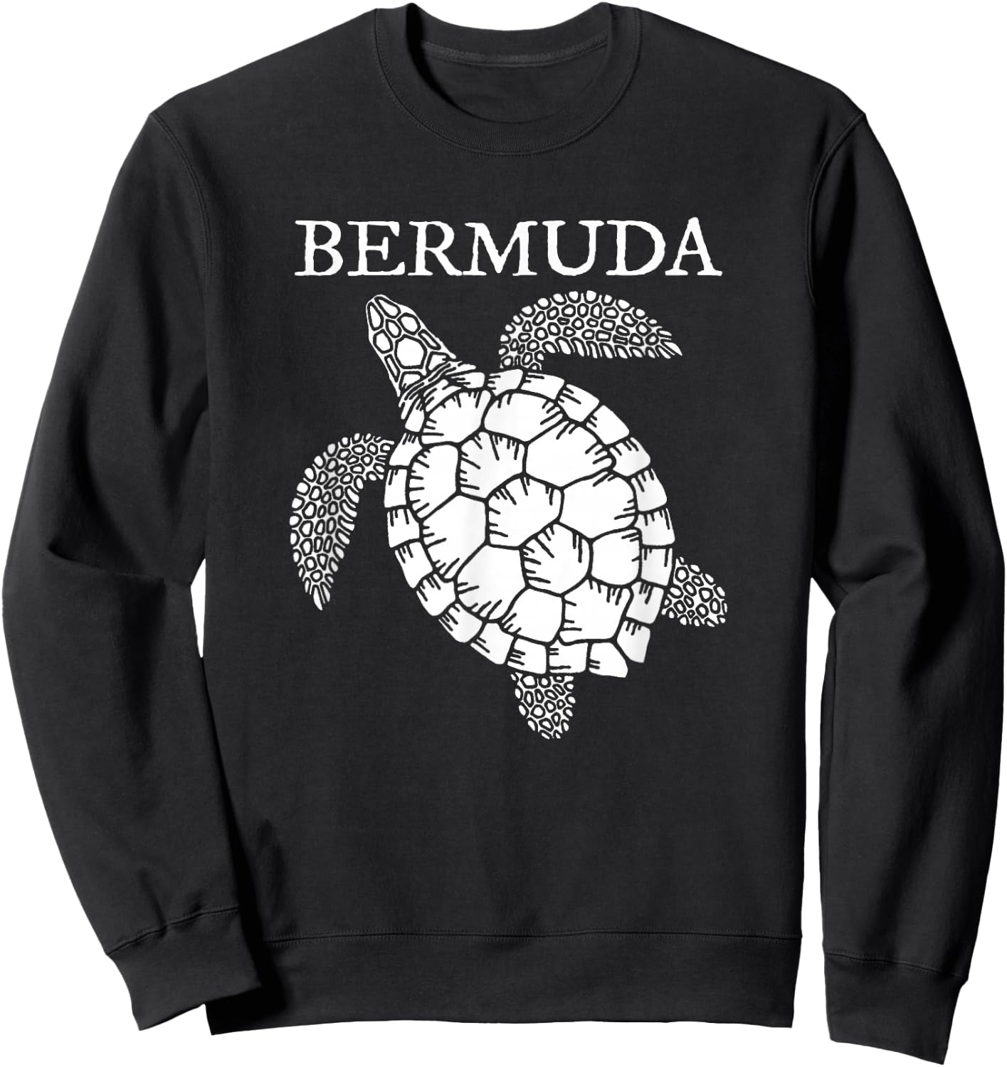 Bermuda Sea Turtle Girls Boys Toddler Souvenir Sweatshirt - Sweatshirt | Black