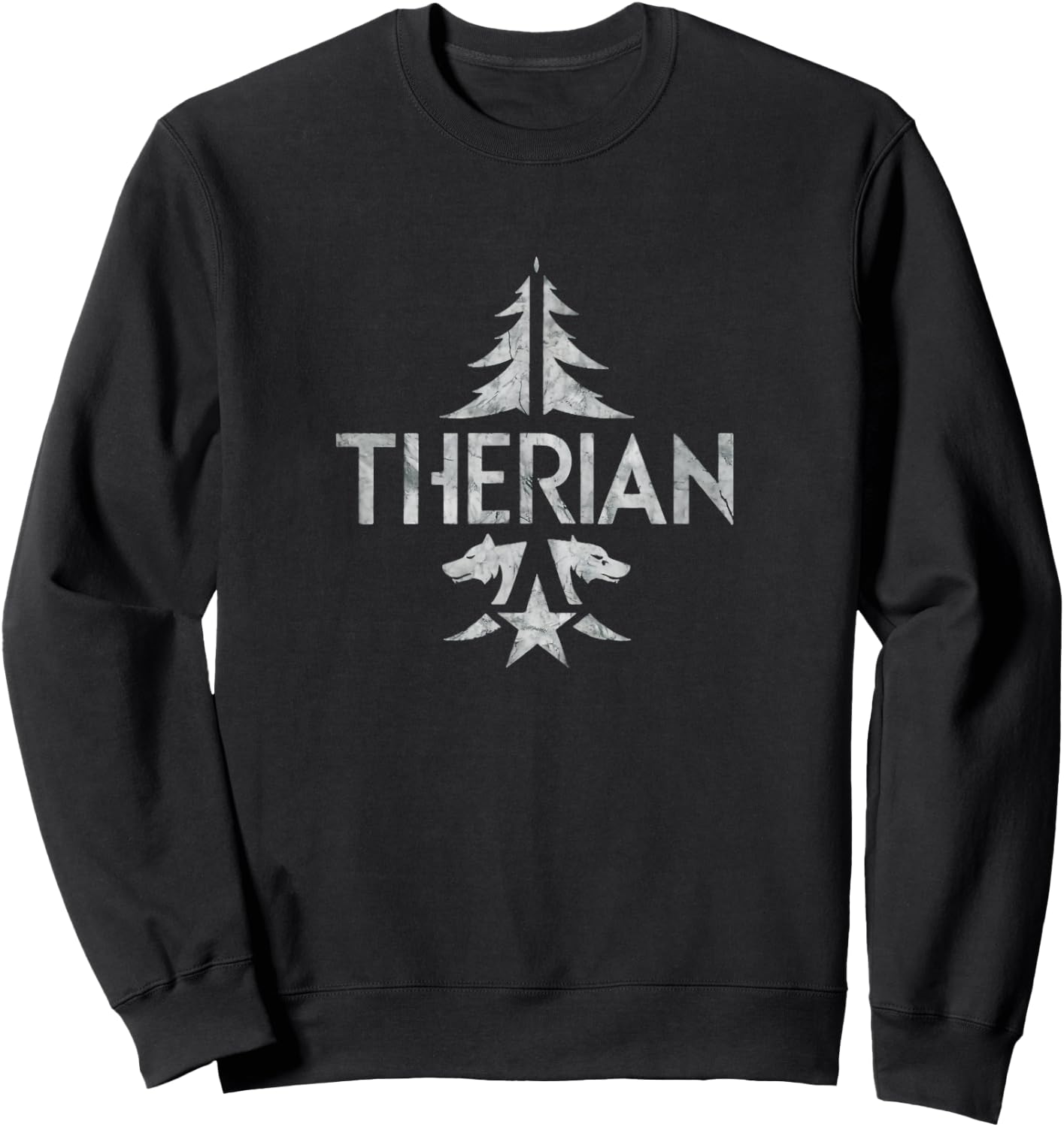 Wolf Therian Nature Sweatshirt - Sweatshirt | Black