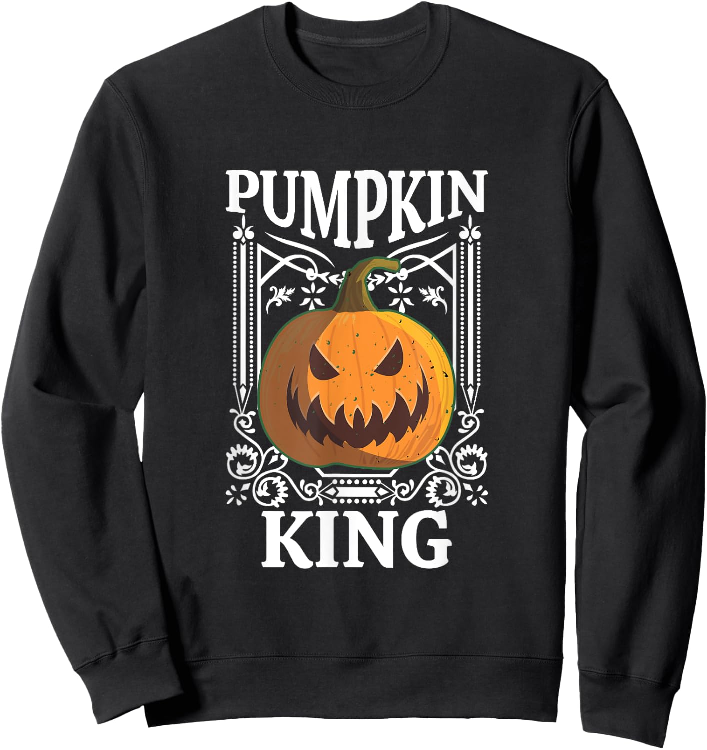 Halloween Pumpkin King Halloween Costume Trick Or Treat Sweatshirt - Sweatshirt | Black