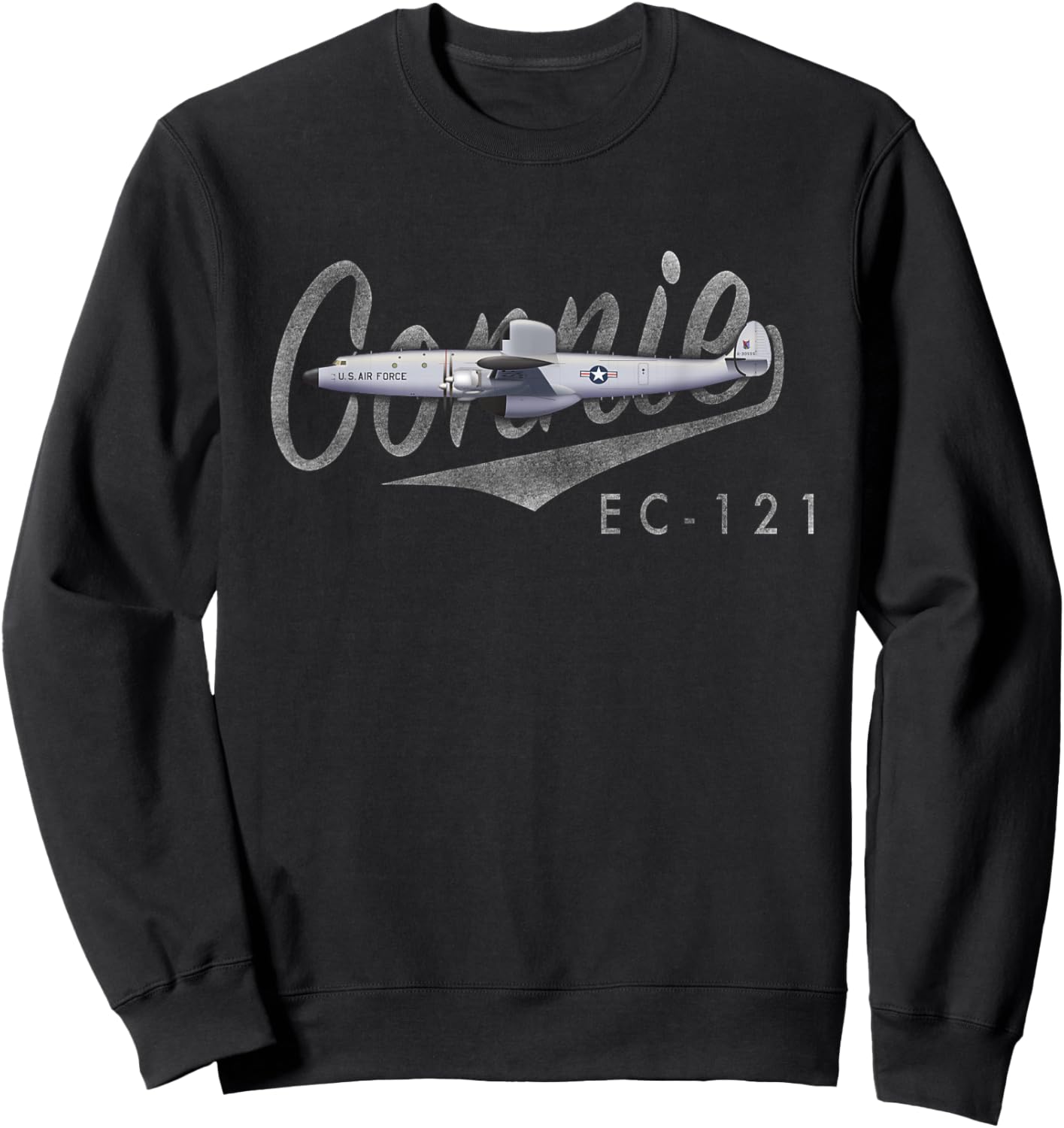 "Connie" EC-121 Warning Star Sweatshirt - Sweatshirt | Black