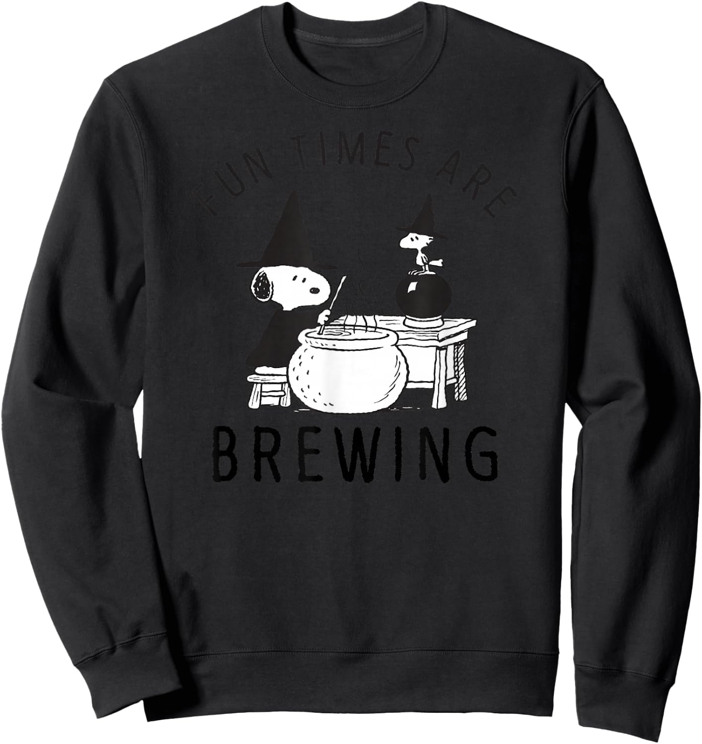 Peanuts Halloween Fun times are Brewing Sweatshirt - Sweatshirt | Black