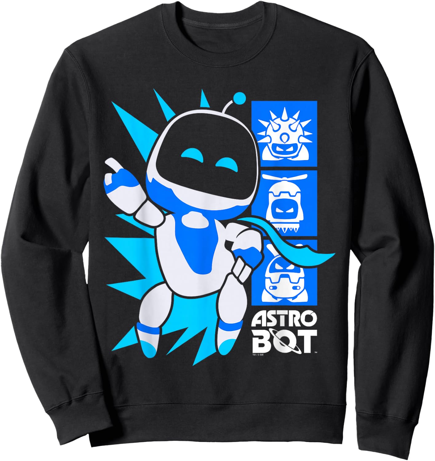 Astro Bot Rescue Mission Victory Pose Video Game Sweatshirt - Sweatshirt | Black