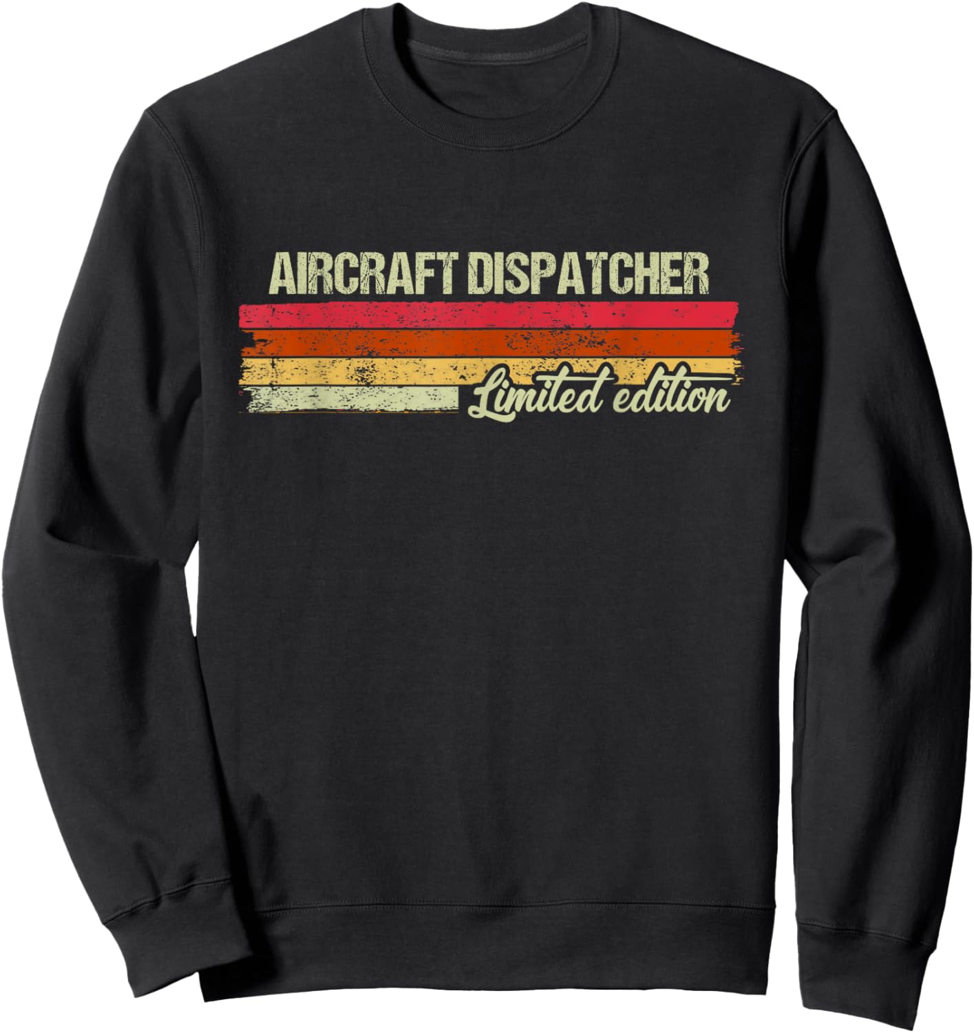 Vintage Aircraft Dispatcher Limited Edition Sweatshirt - Sweatshirt | Black