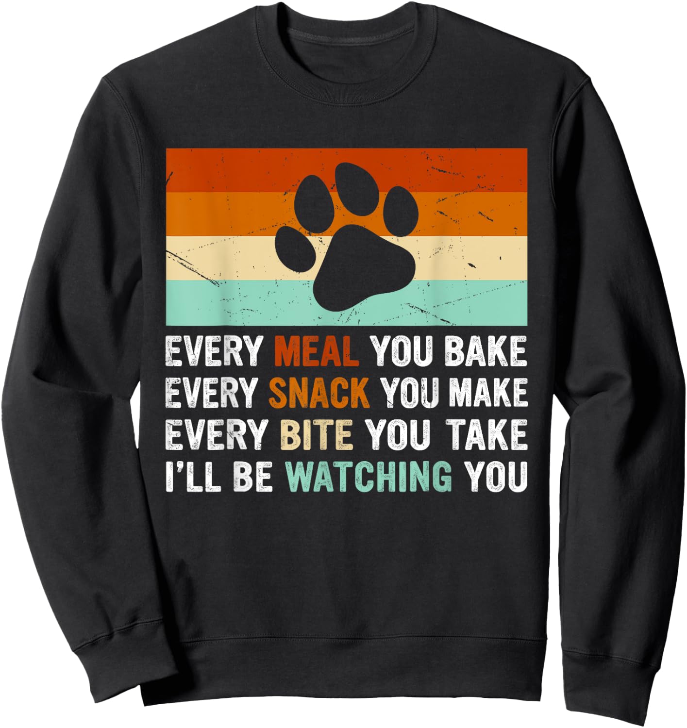 Retro Dog, Dog Owner, Dog Humor, Dog Lover - Funny Dog Sweatshirt - Sweatshirt | Black