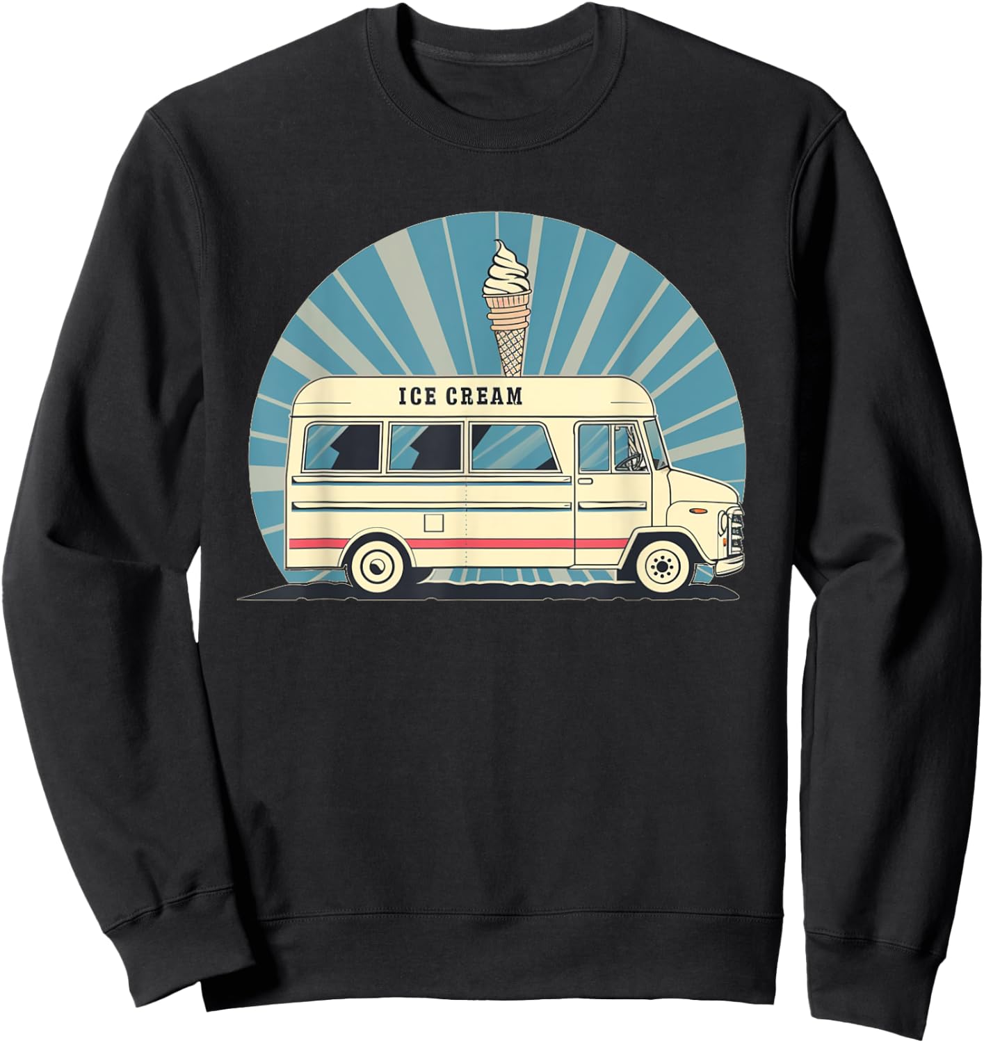 Awesome Ice Cream Truck Costume for Boys and Girls Sweatshirt - Sweatshirt | Black