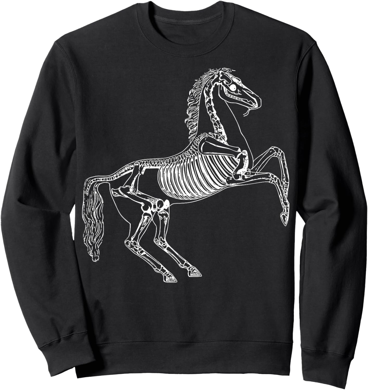 Horse Skeleton Sweatshirt - Sweatshirt | Black