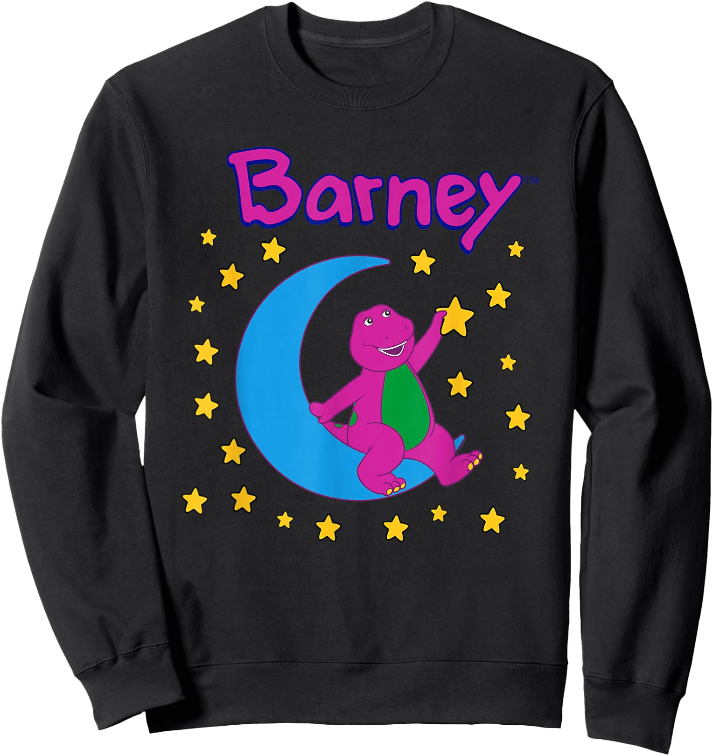 Barney - Moon and Stars Sweatshirt - Sweatshirt | Black