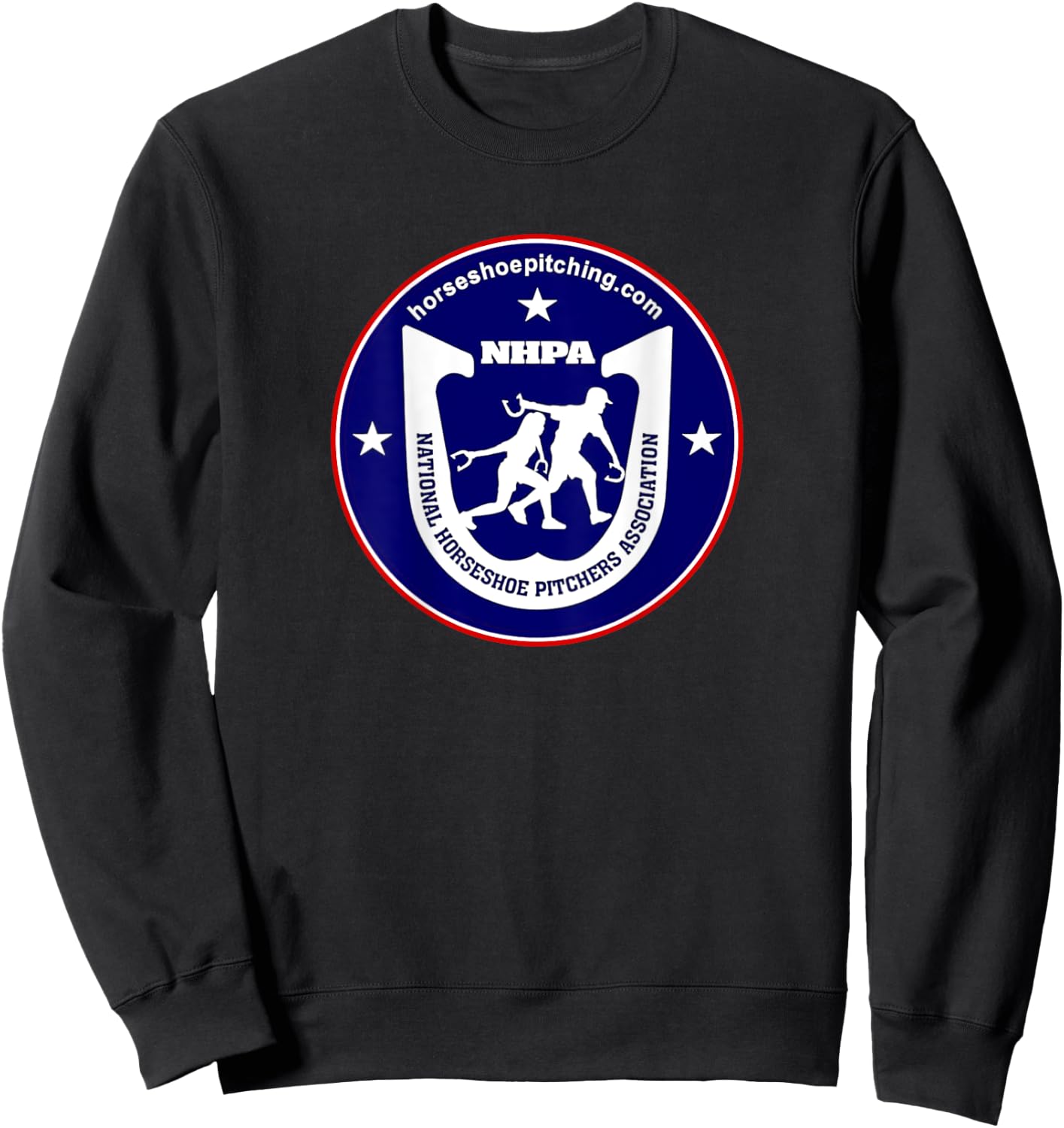 National Horseshoe Pitchers Association NHPA Back Logo Sweatshirt - Sweatshirt | Black