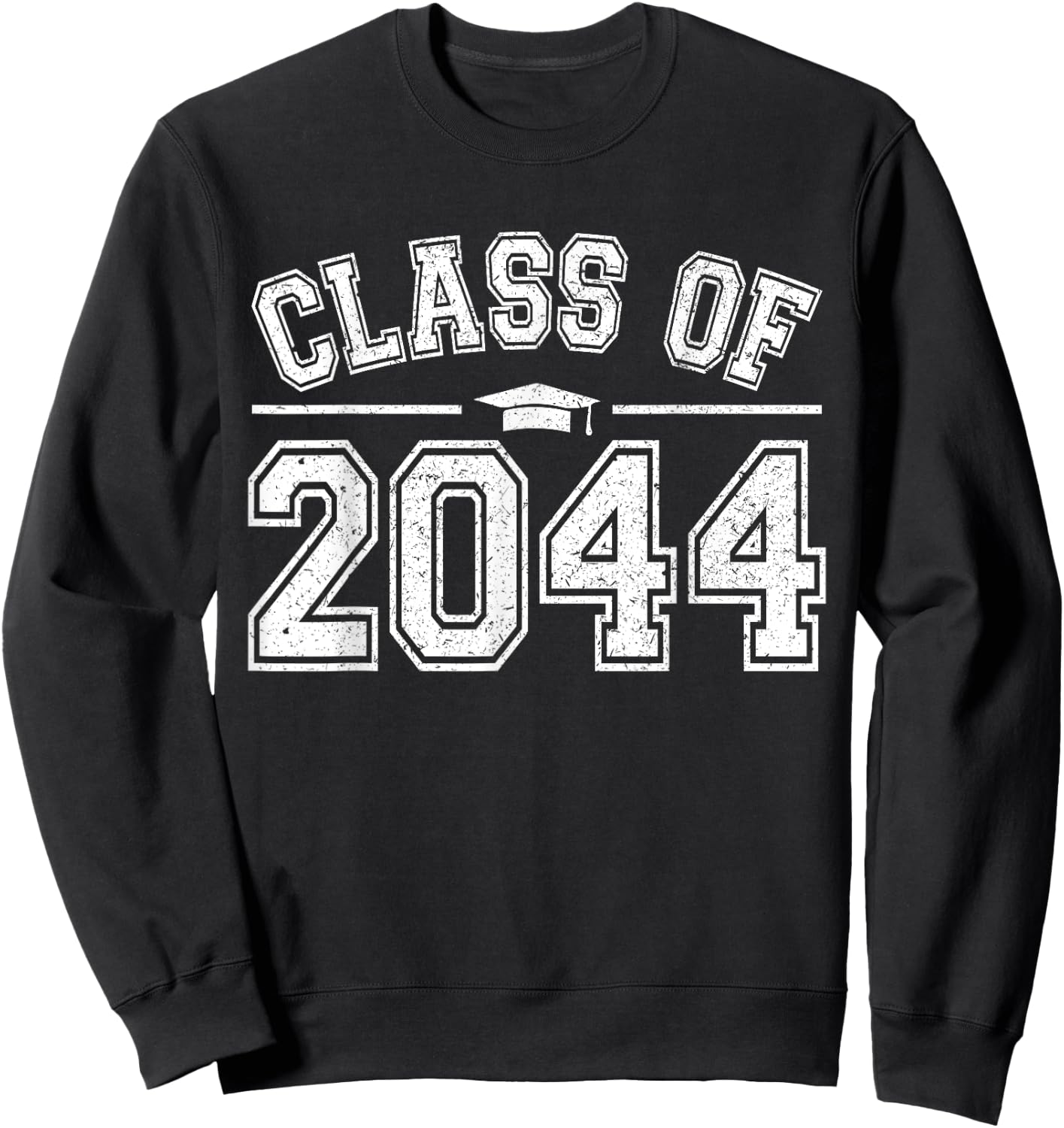Preschool Class of 2044 Grow With Me Graduation 2044 Vintage Sweatshirt - Sweatshirt | Black