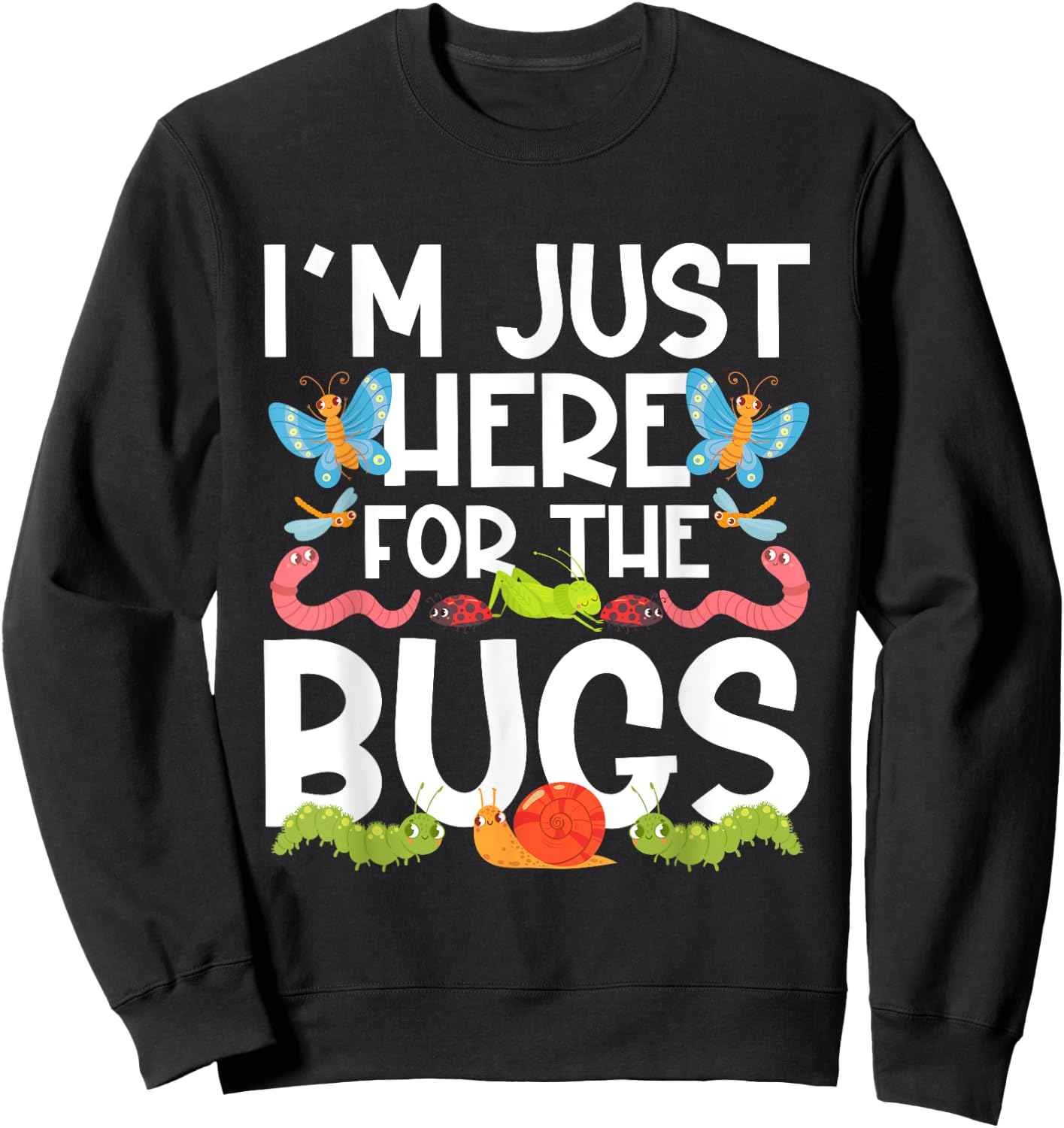 Bug Lover Insect Sweatshirt - Sweatshirt | Black