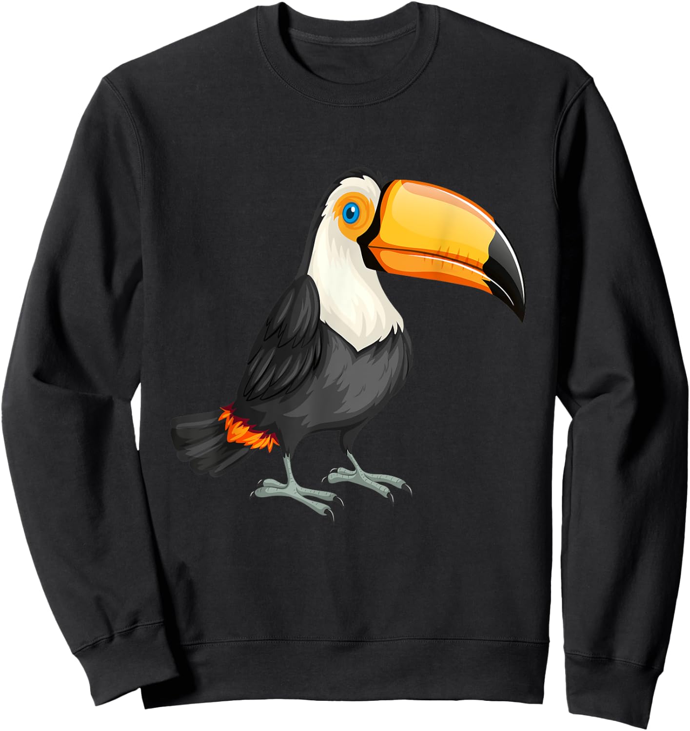 Funny Toucan Bird Tropical Rainforest Animal Wildlife Sweatshirt - Sweatshirt | Black