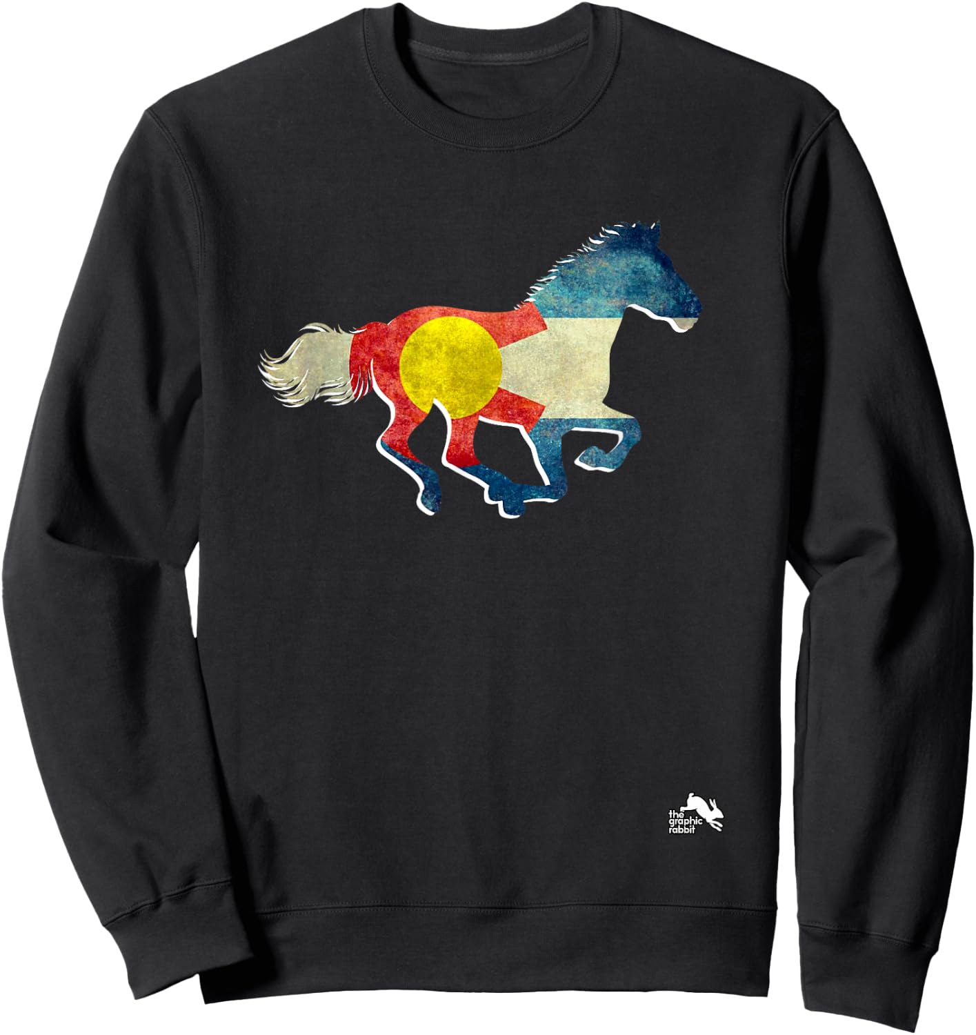 Colorado Horse Sweatshirt - Sweatshirt | Black
