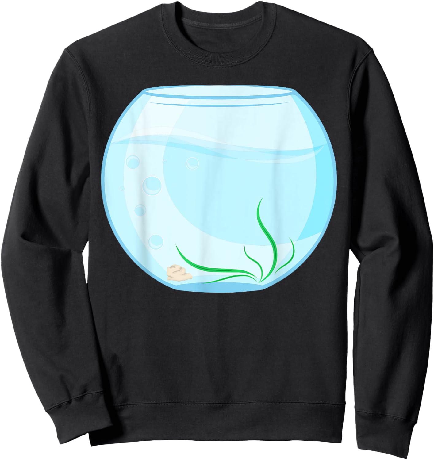 Funny Fish Bowl Costume Sweatshirt - Sweatshirt | Black