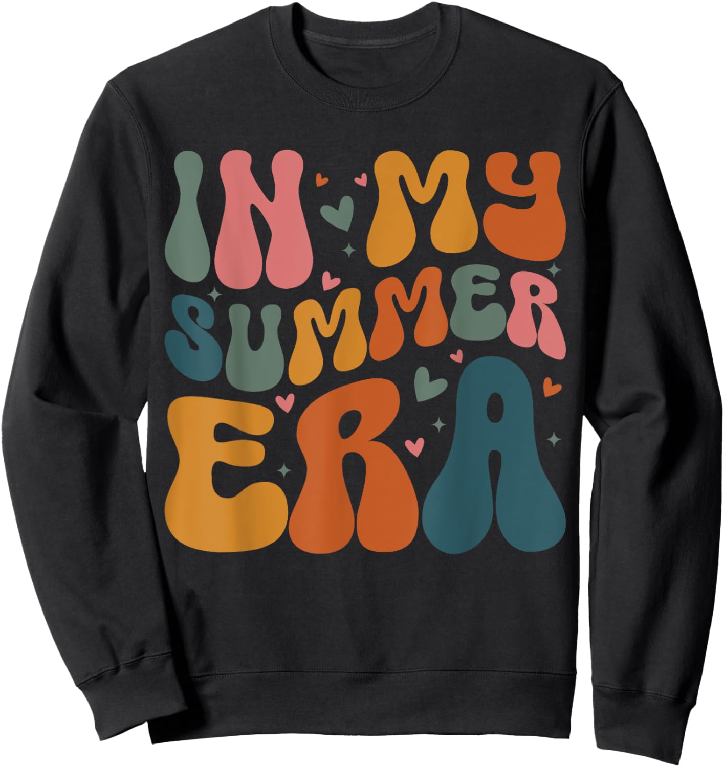 In My Summer Era Happy Last Day of School Teacher Kids Sweatshirt - Sweatshirt | Black