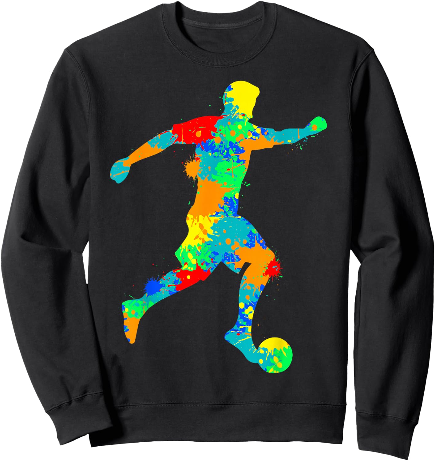 Footballer Football Boys Children Sweatshirt - Sweatshirt | Black