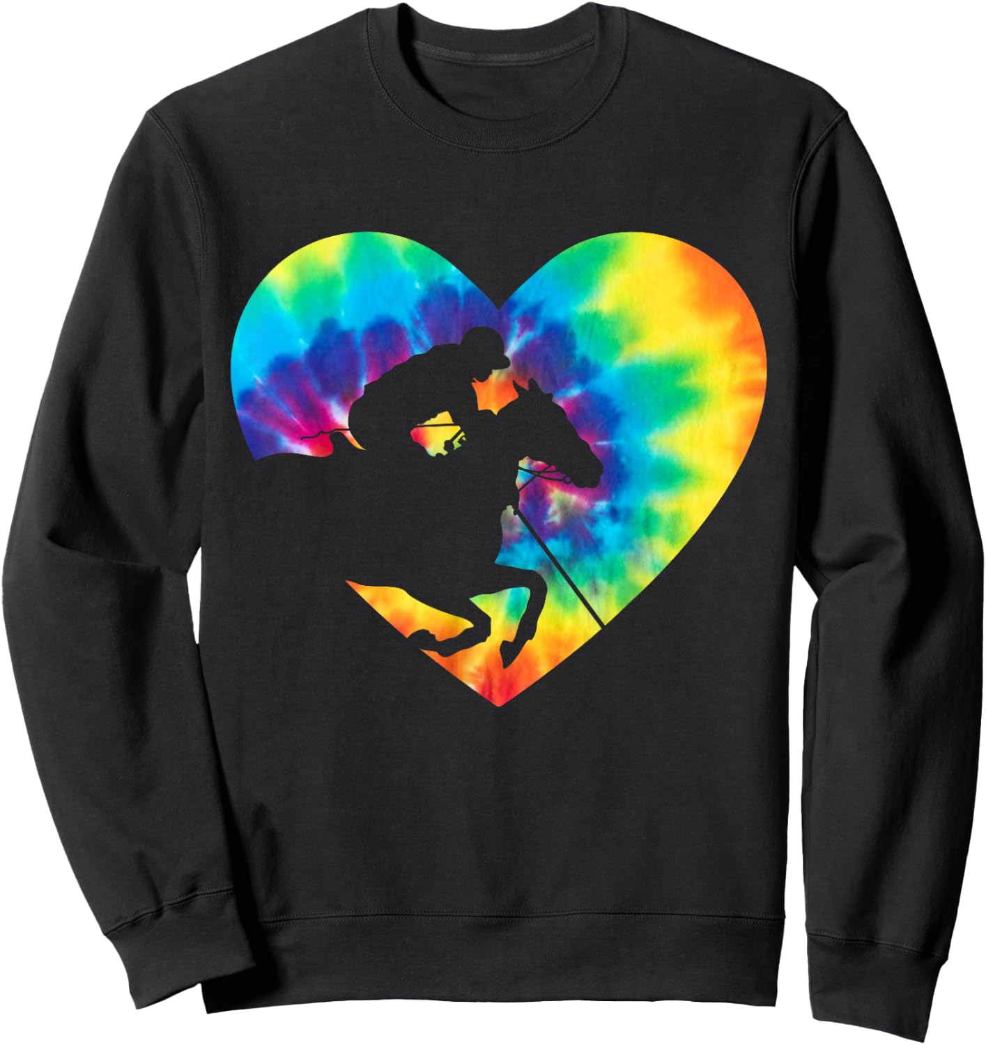 Polo Players Horseback Riding Horse Equestrian Sports Sweatshirt - Sweatshirt | Black