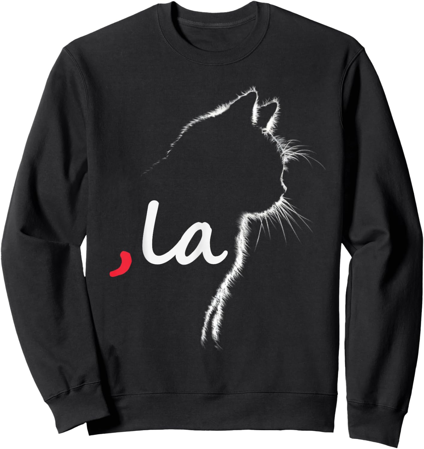 Cat Ladies For Kamala Harris For President 2024 Comma La Sweatshirt - Sweatshirt | Black