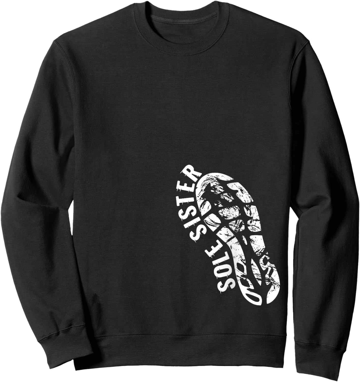 Sole Sister Running Buddies Matching Women Marathon Team Sweatshirt - Sweatshirt | Black