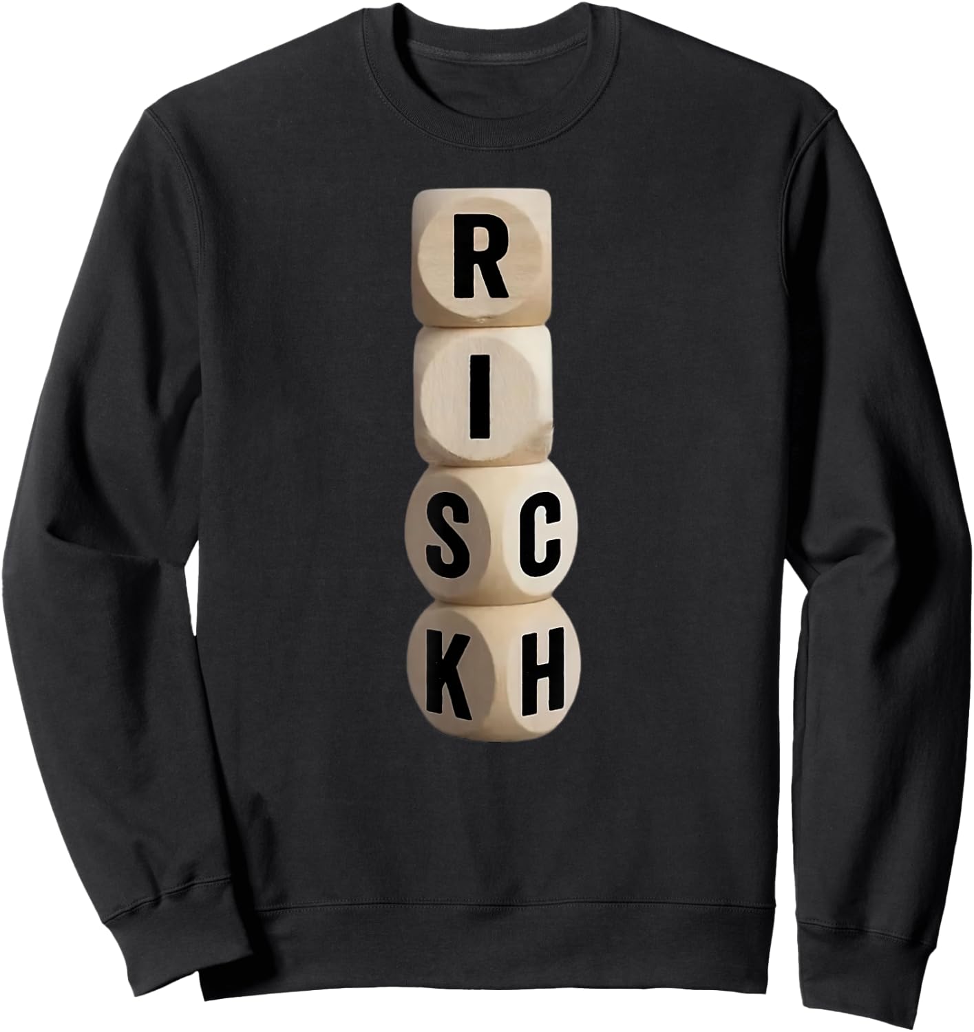 Risk Rich I will be Rich Earn Crypto Sweatshirt - Sweatshirt | Black