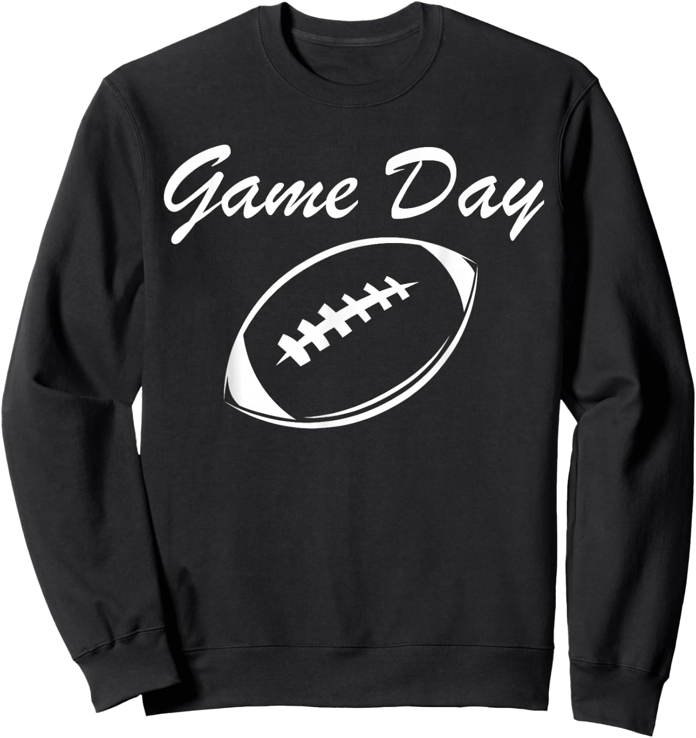 Game Day Football Shirts Cute Girls Kids Toddler Sweatshirt - Sweatshirt | Black