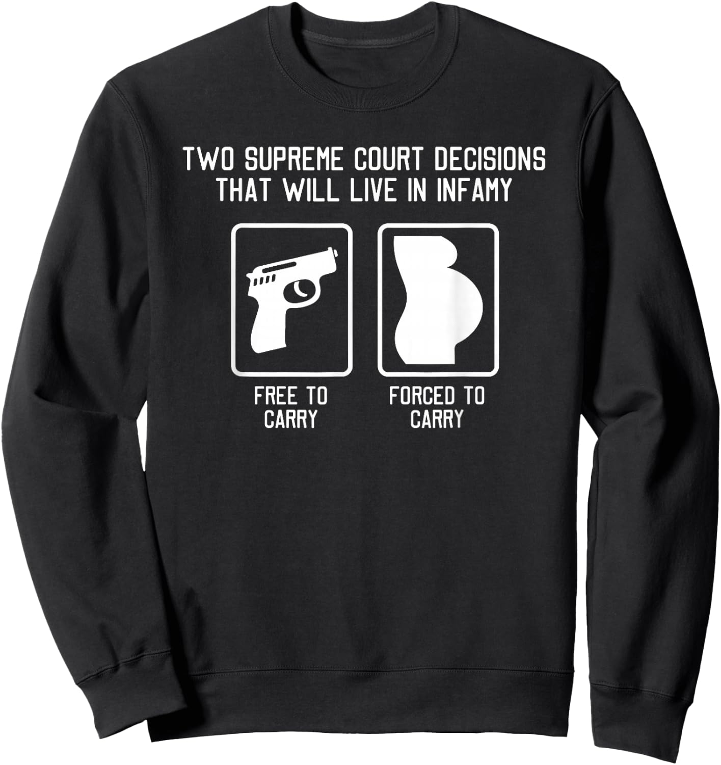 Supreme Court Decisions SCOTUS Sweatshirt - Sweatshirt | Black
