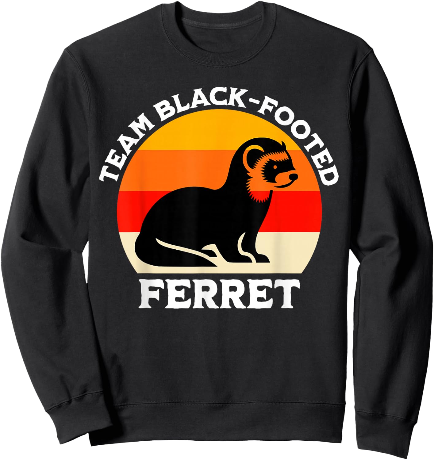 Black Footed Ferret Team Iltis Sweatshirt - Sweatshirt | Black
