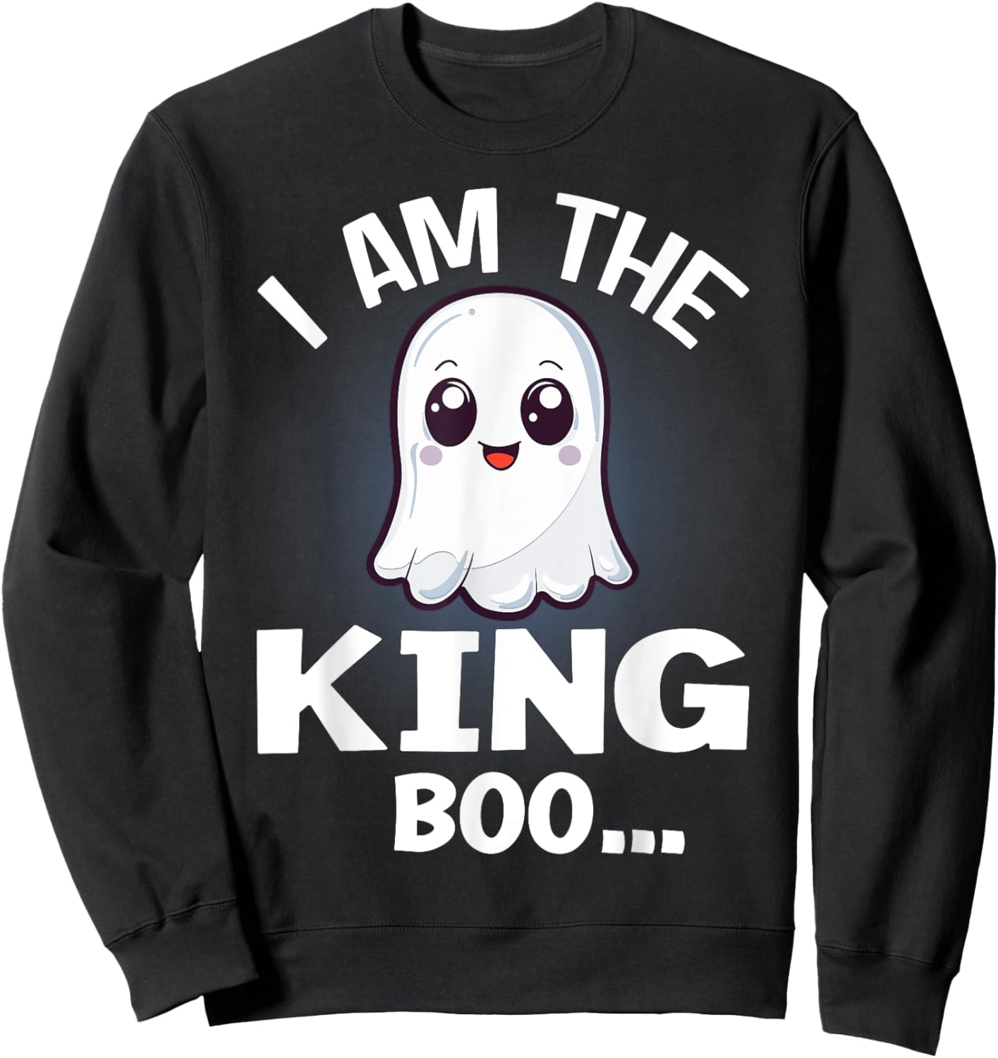 I Am The King Boo Halloween Matching Costume Sweatshirt - Sweatshirt | Black