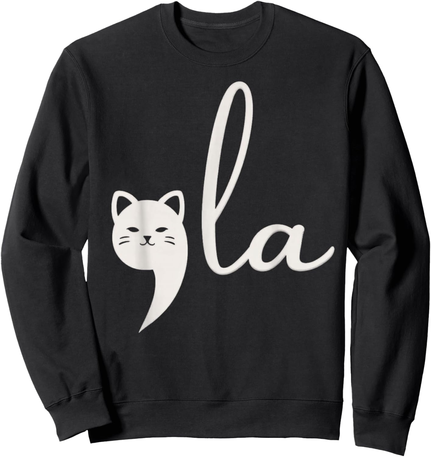 Kamala Harris Comma-La Cat Ladies for Harris Sweatshirt - Sweatshirt | Black