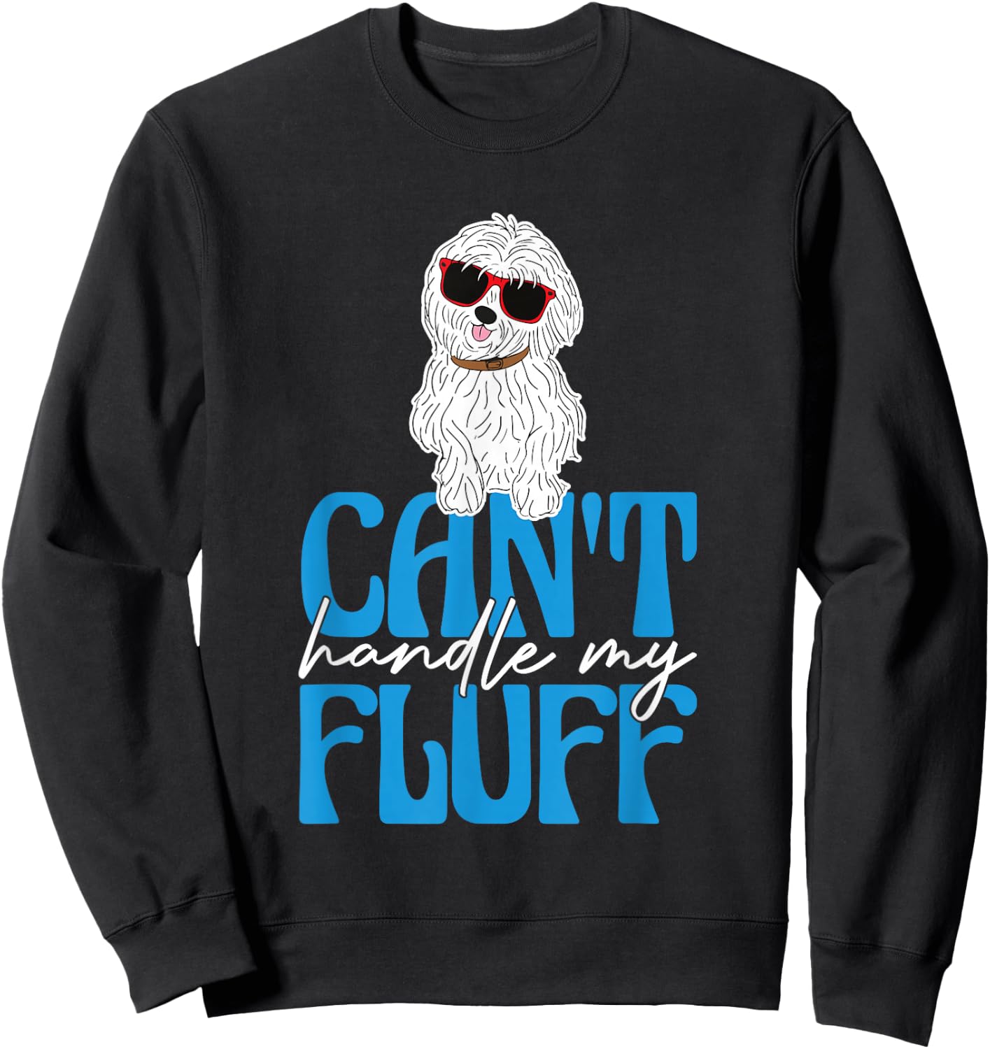 Coton De Tulear Lover Dog Owner Funny Coton De Tulear Men Women Girls Kids Sweatshirt - Sweatshirt | Black