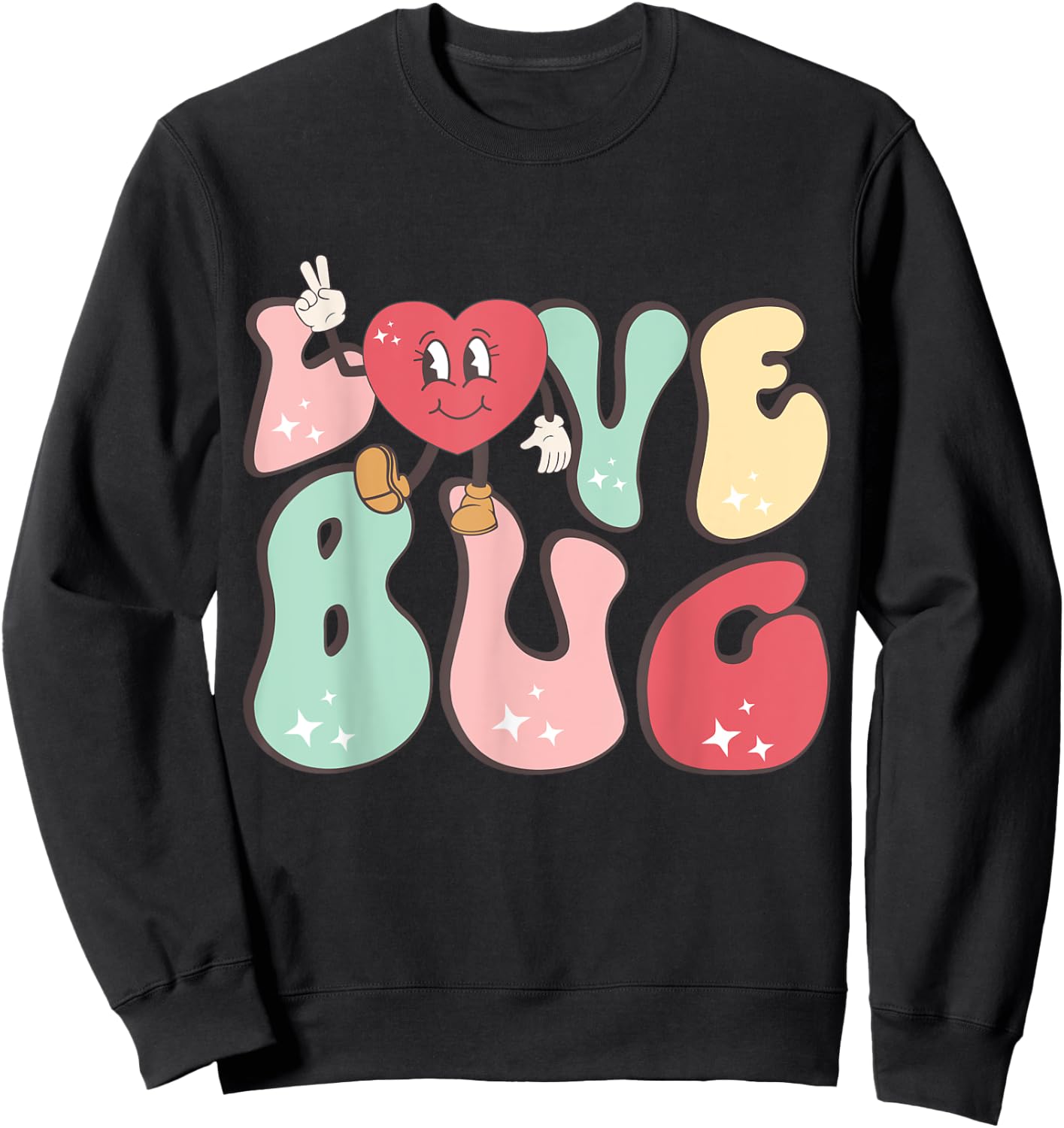 Cute LoveBug Adorable Bug Design Sweatshirt - Sweatshirt | Black