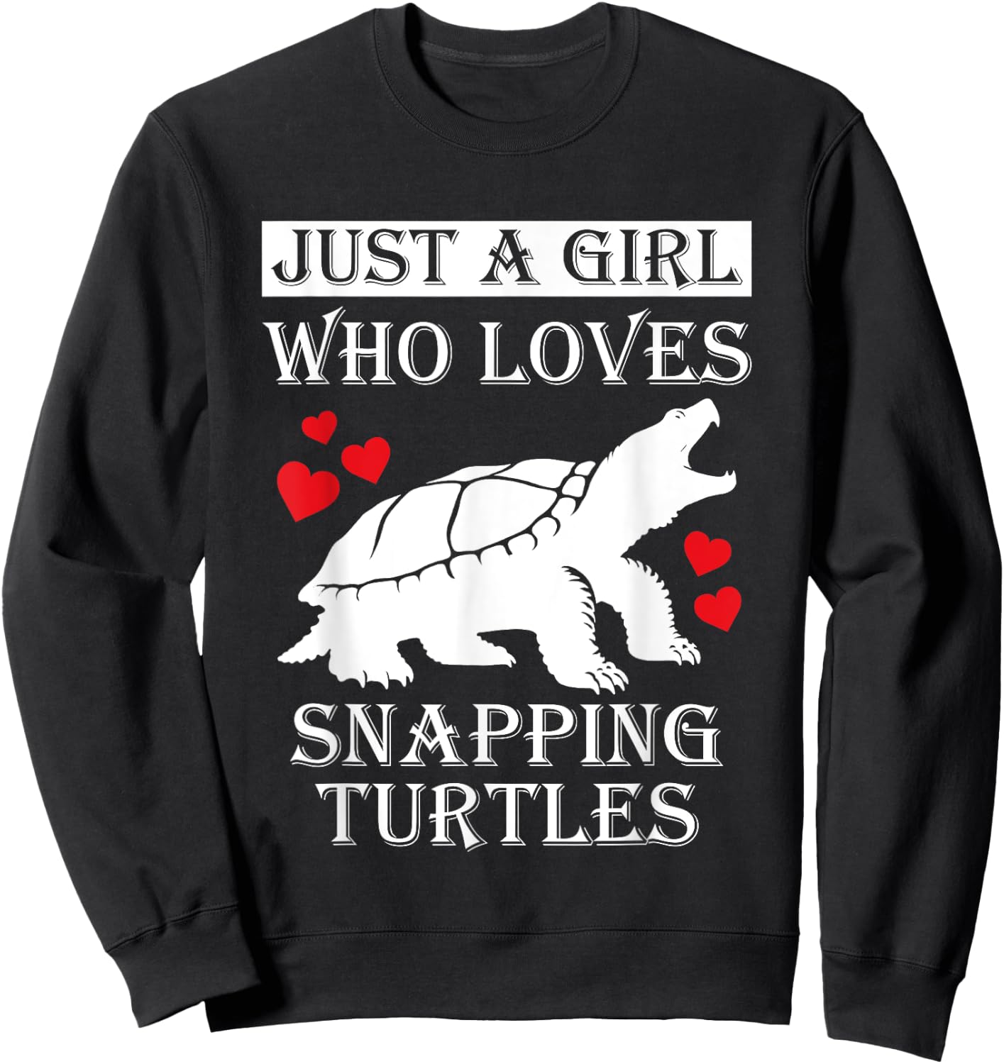 Stealthy Predator - Snapping Turtle | Funny Snapping Turtle Sweatshirt - Sweatshirt | Black