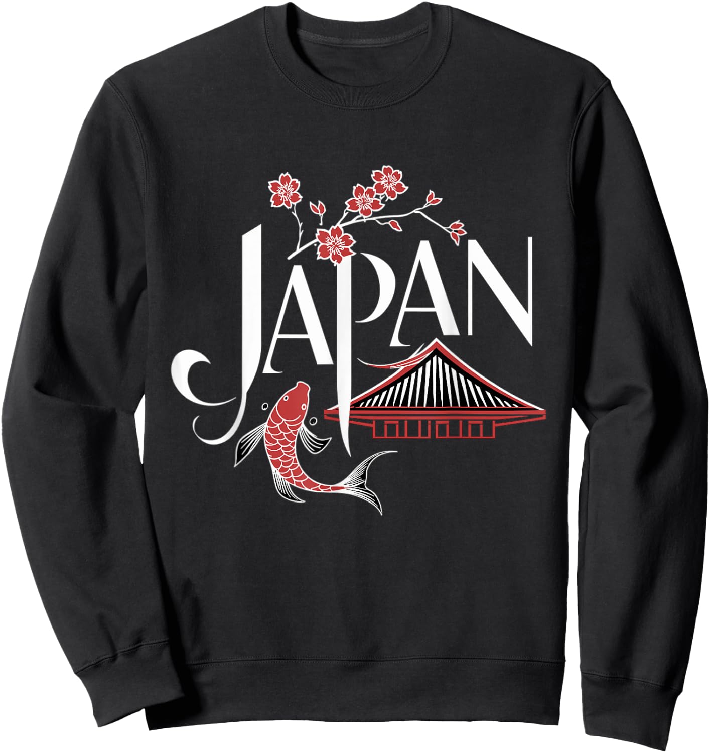 Japanese Culture Lover Travel to Japan Sweatshirt - Sweatshirt | Black