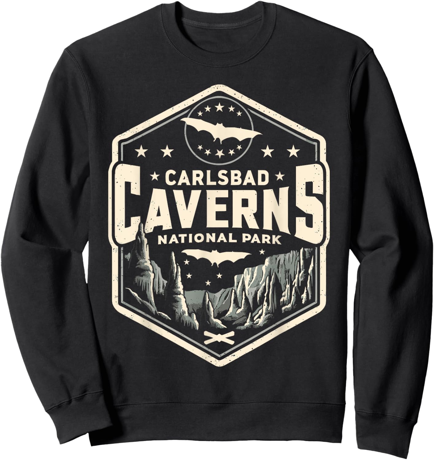 Carlsbad Caverns National Park Shirt Carlsbad Adventure Sweatshirt - Sweatshirt | Black