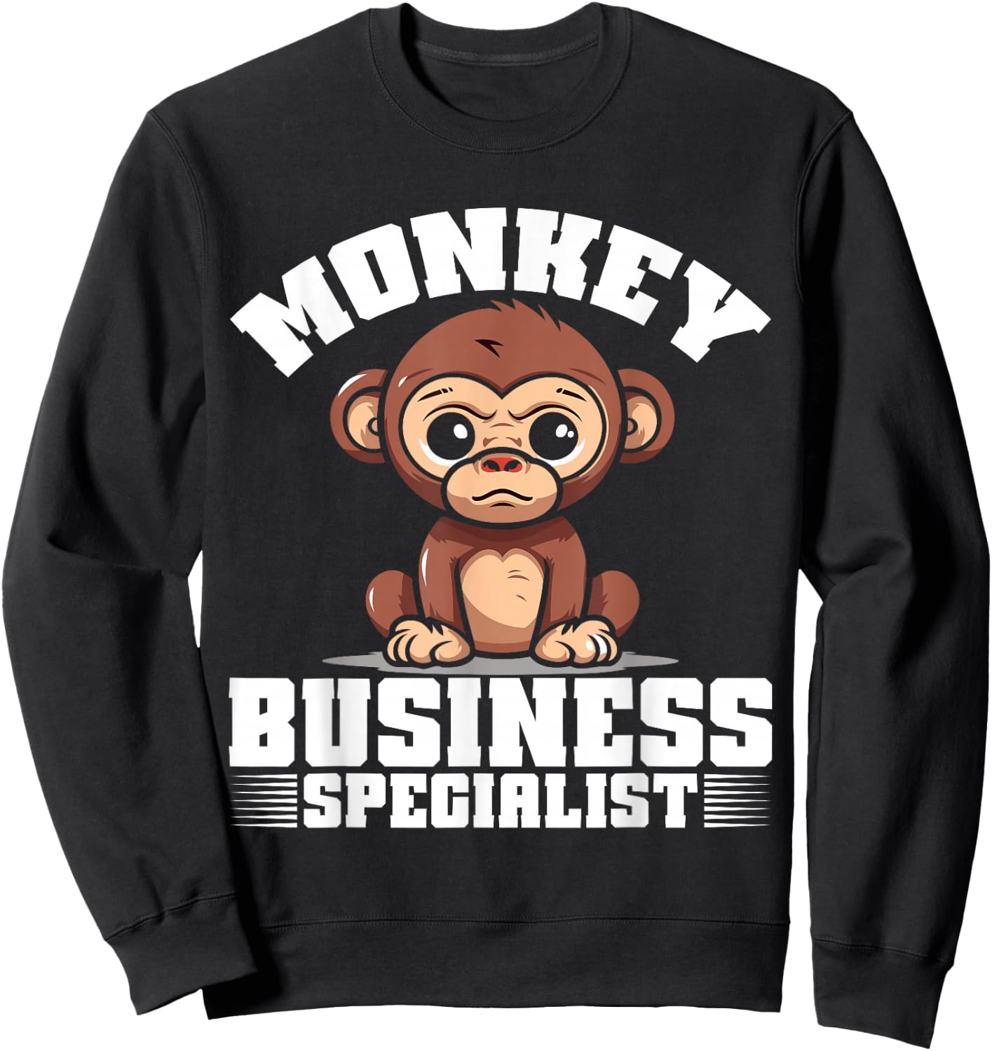 Monkey Business Specialist Monkey Sweatshirt - Sweatshirt | Black