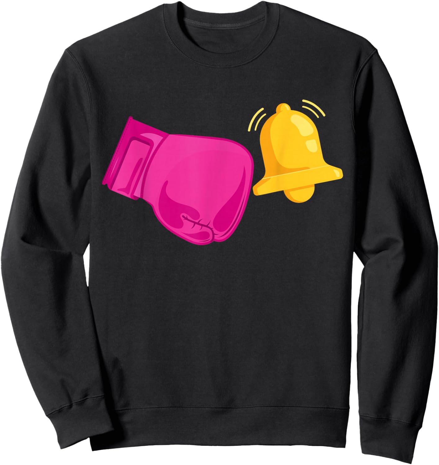 Last Chemo Ring The Bell And Run Like Hell Breast Cancer Sweatshirt - Sweatshirt | Black