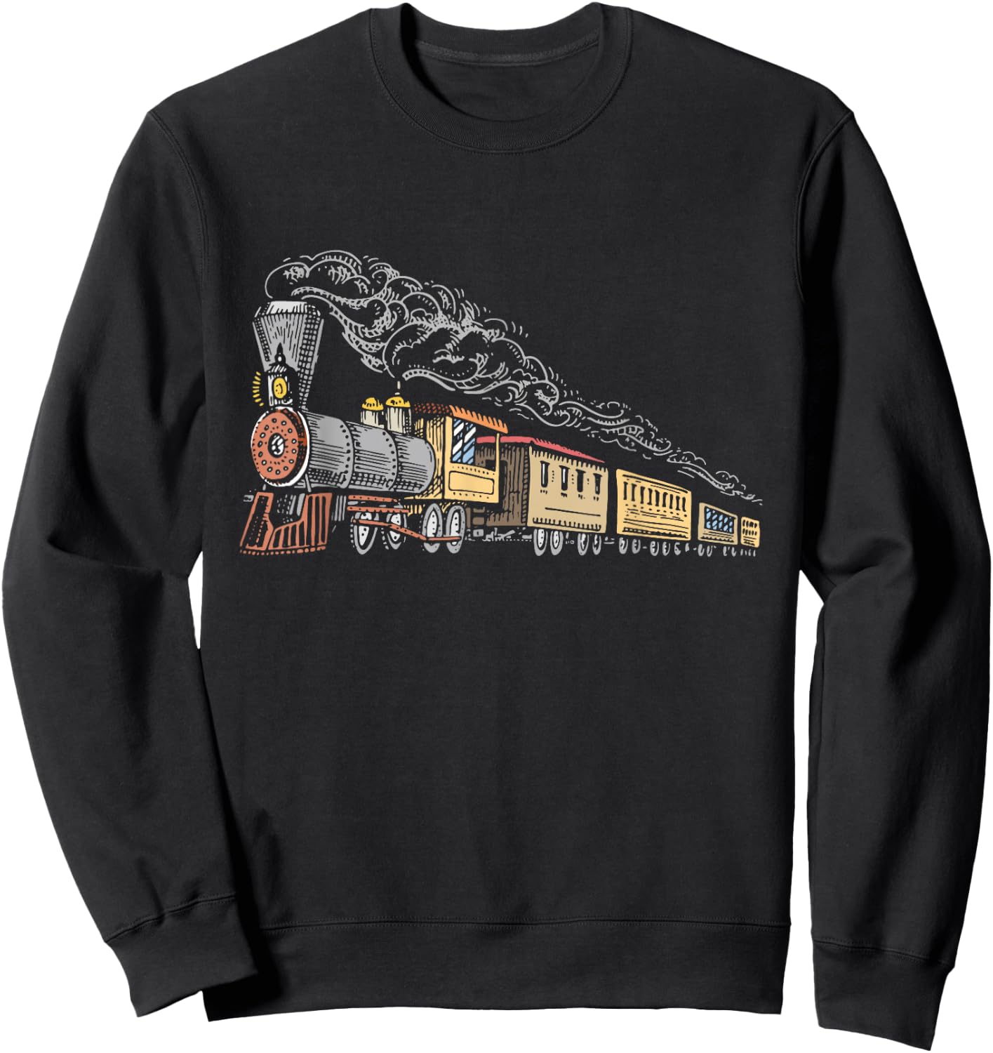 Steam Engine - Model Train Lover Railwayman Driver Railroad Sweatshirt - Sweatshirt | Black