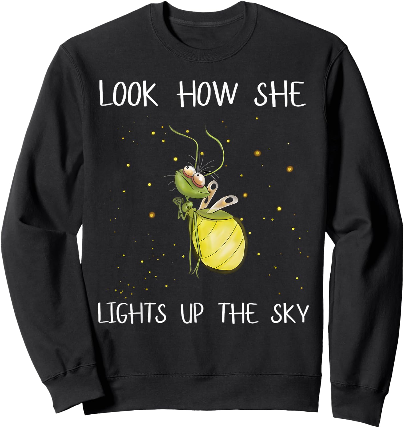 Firefly Ray Firefly Princess and The Frog Funny Meme Sweatshirt - Sweatshirt | Black