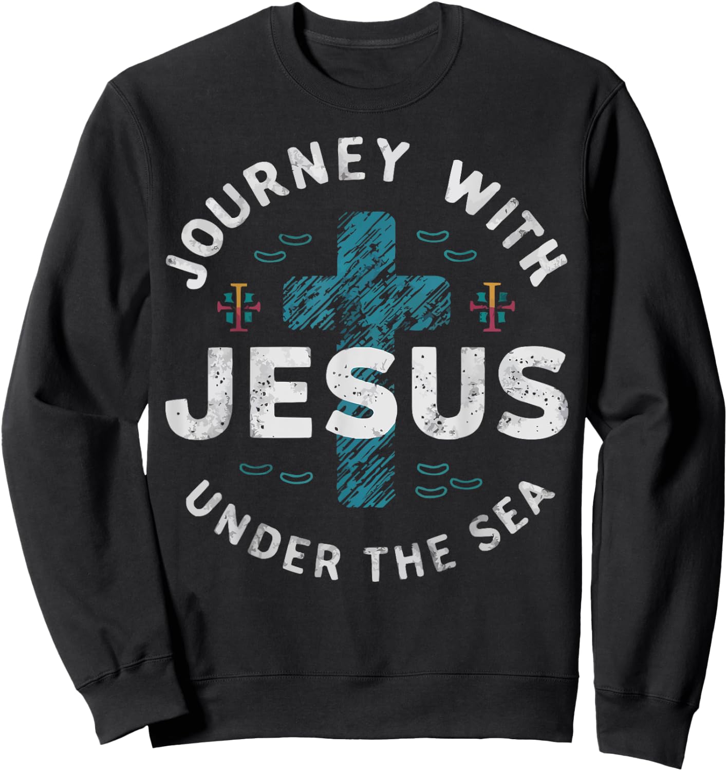 Scuba VBS Squad Vacation Bible School Christian Teacher Sweatshirt - Sweatshirt | Black