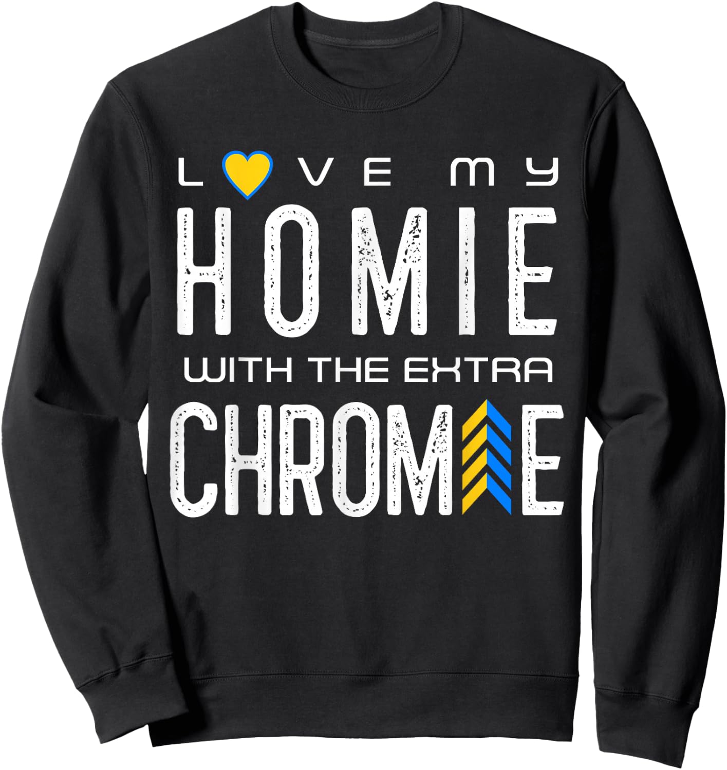 National Down Syndrome Awareness Cute Extra Chromosome T21 Sweatshirt - Sweatshirt | Black