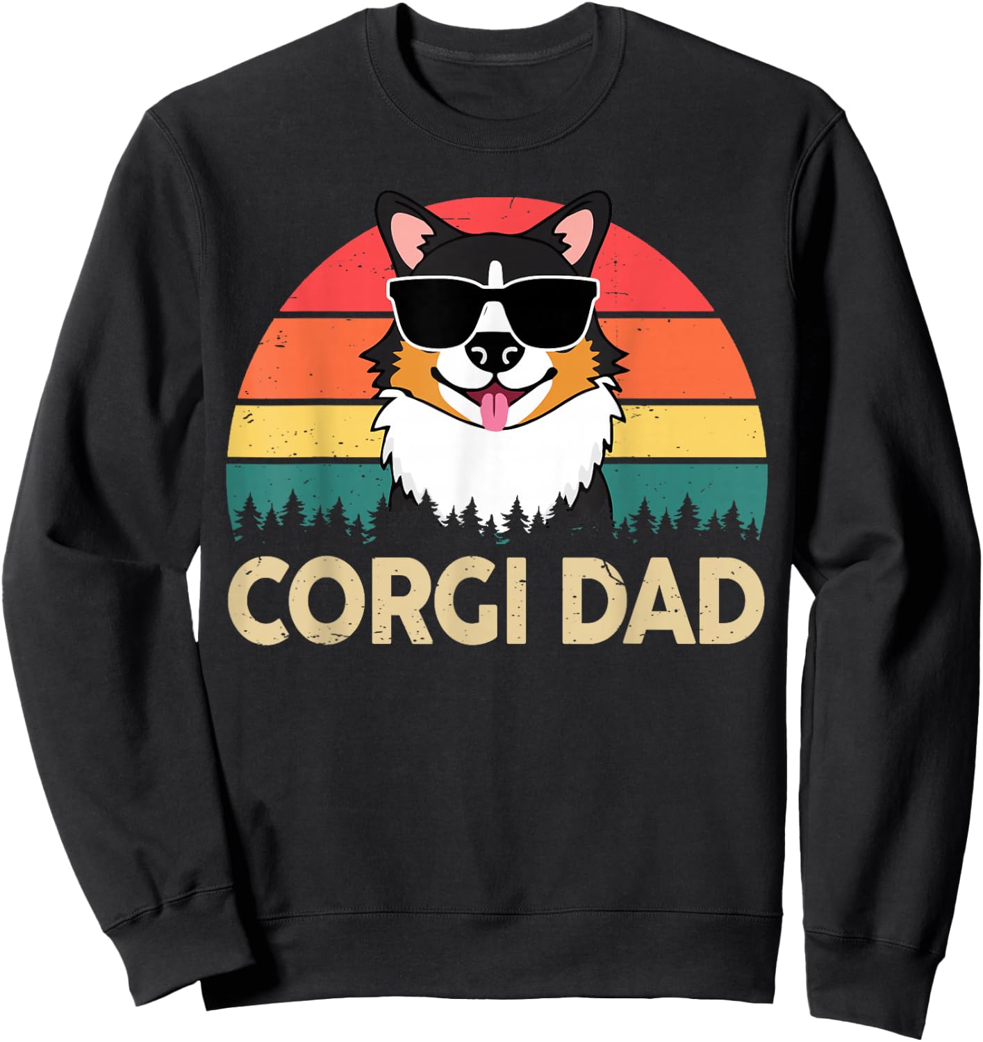 Corgi Dad Sweatshirt - Sweatshirt | Black