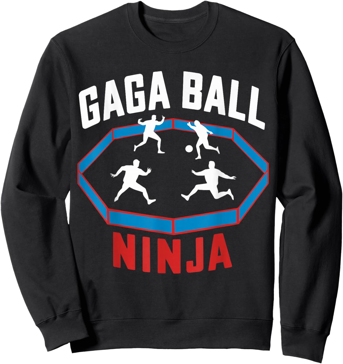 Gaga Ball Ninja Kids Team Sport Dodgeball Ball Game Sweatshirt - Sweatshirt | Black