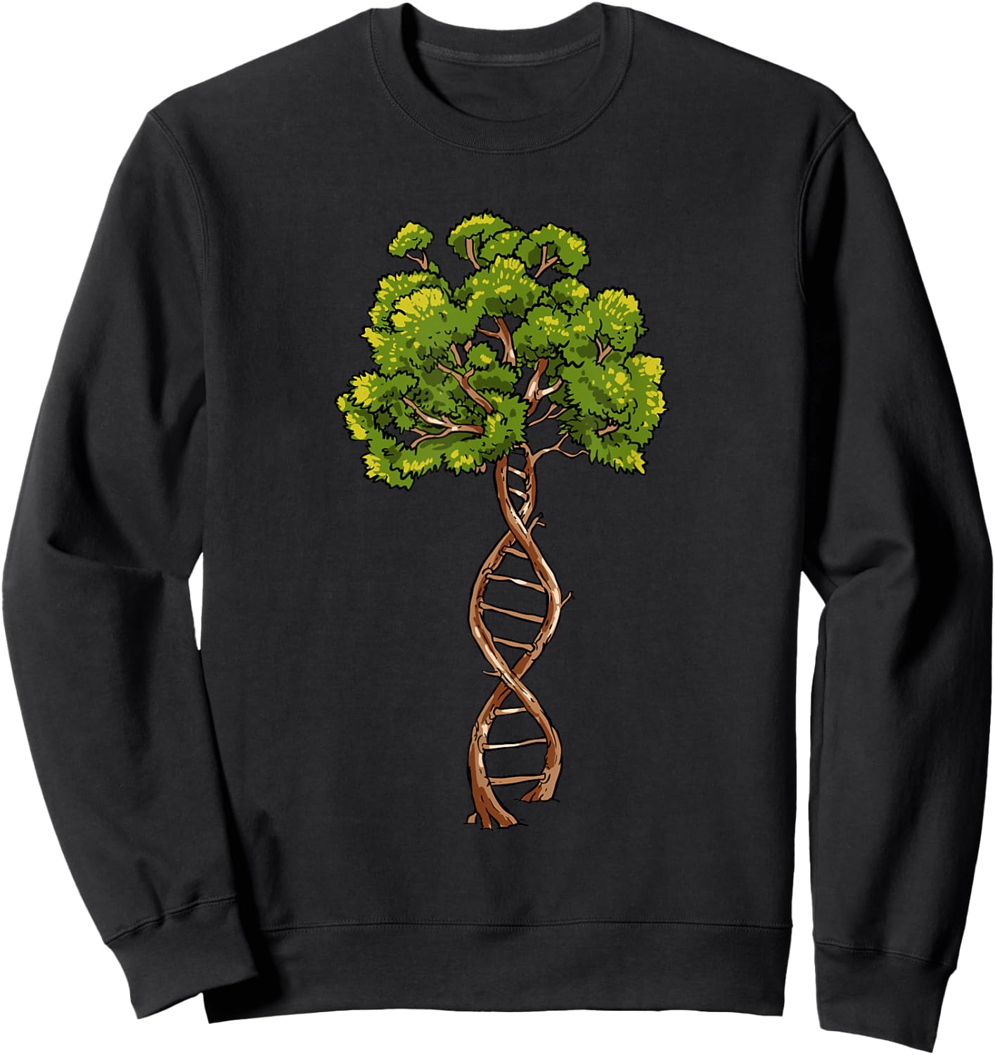 Science DNA Tree of Life Biology Genetics Environment Lovers Sweatshirt - Sweatshirt | Black
