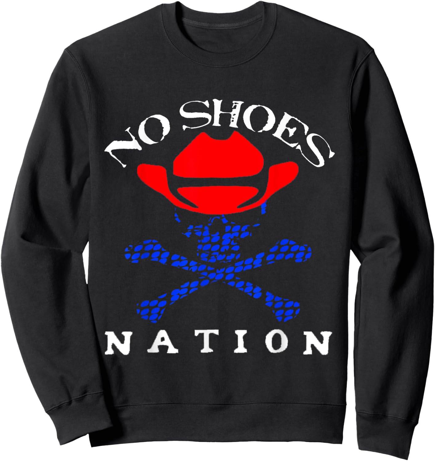 Funny Sayings Shoes,No Shoes No Nation Gifts Sweatshirt - Sweatshirt | Black