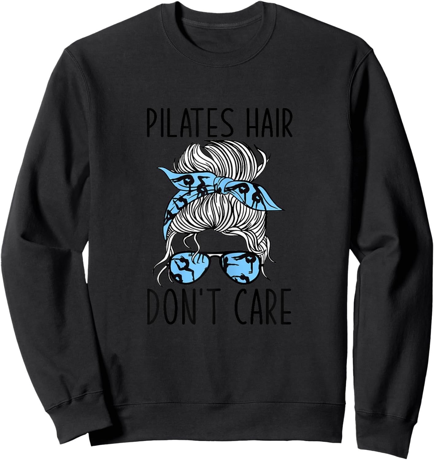 Meditation Pilates Instructor Graphic Design Pilates Sweatshirt - Sweatshirt | Black