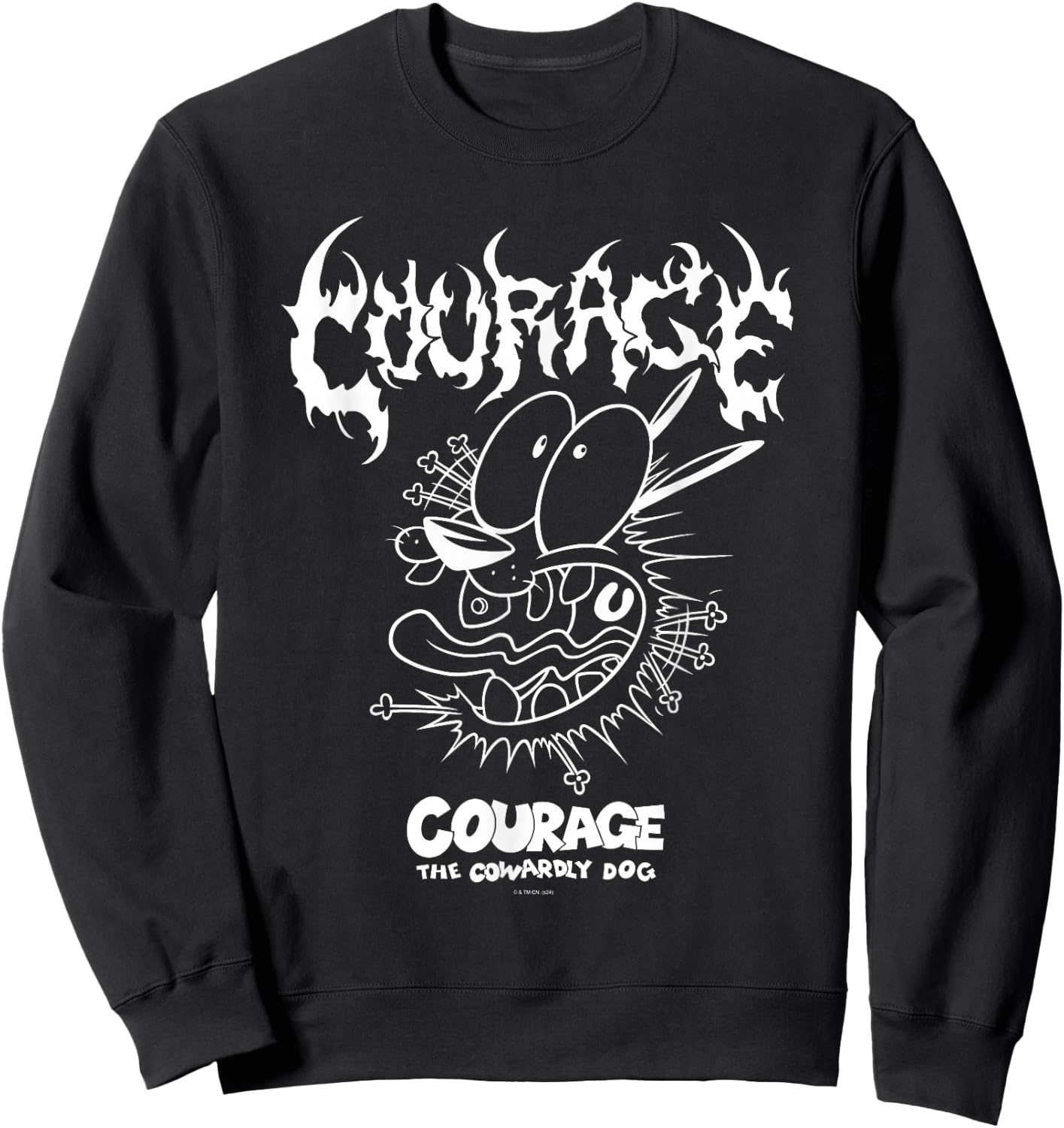 Courage The Cowardly Dog Extreme Metal Sweatshirt - Sweatshirt | Black