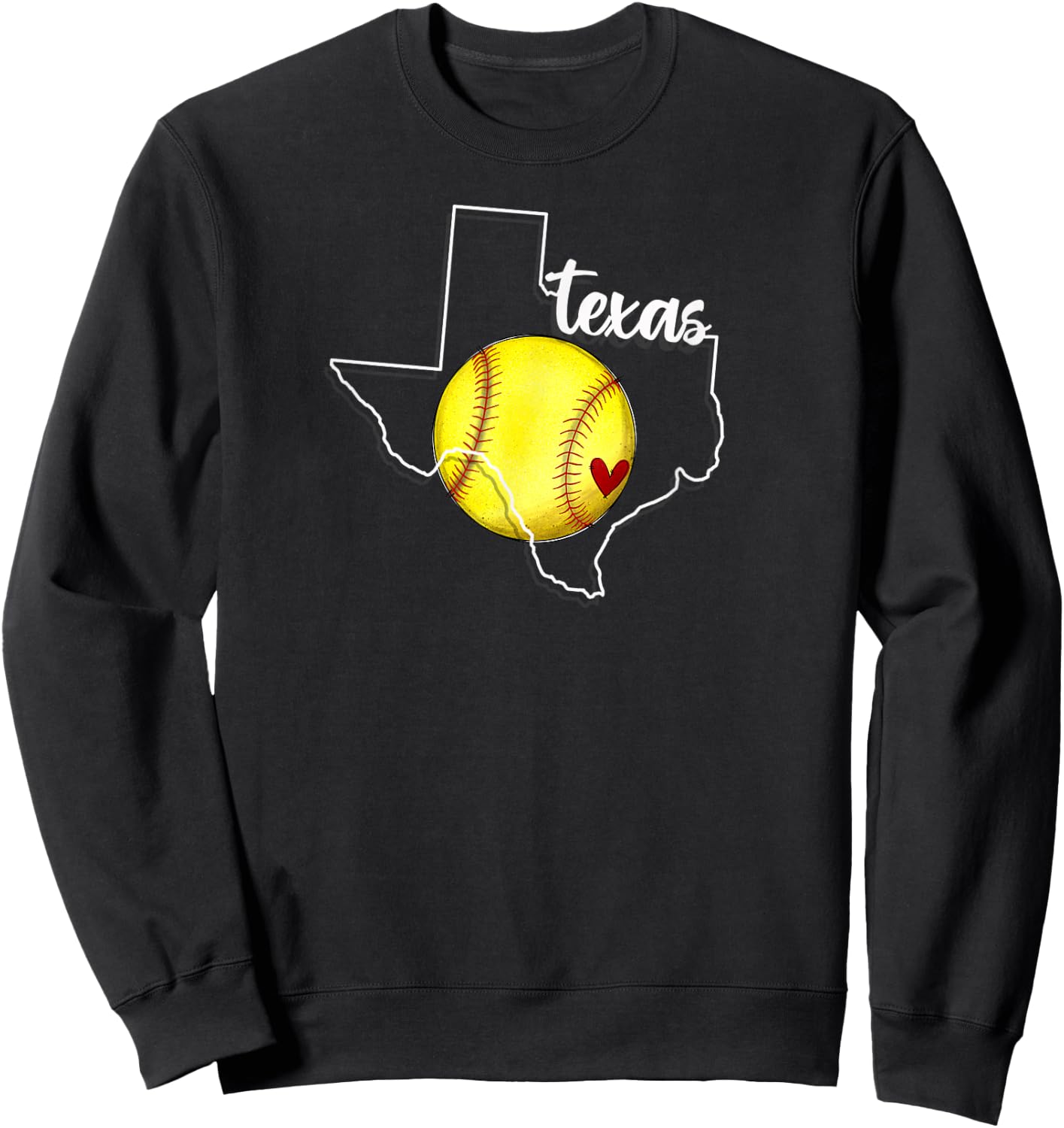 Texas Softball , Small, Black Sweatshirt - Sweatshirt | Black