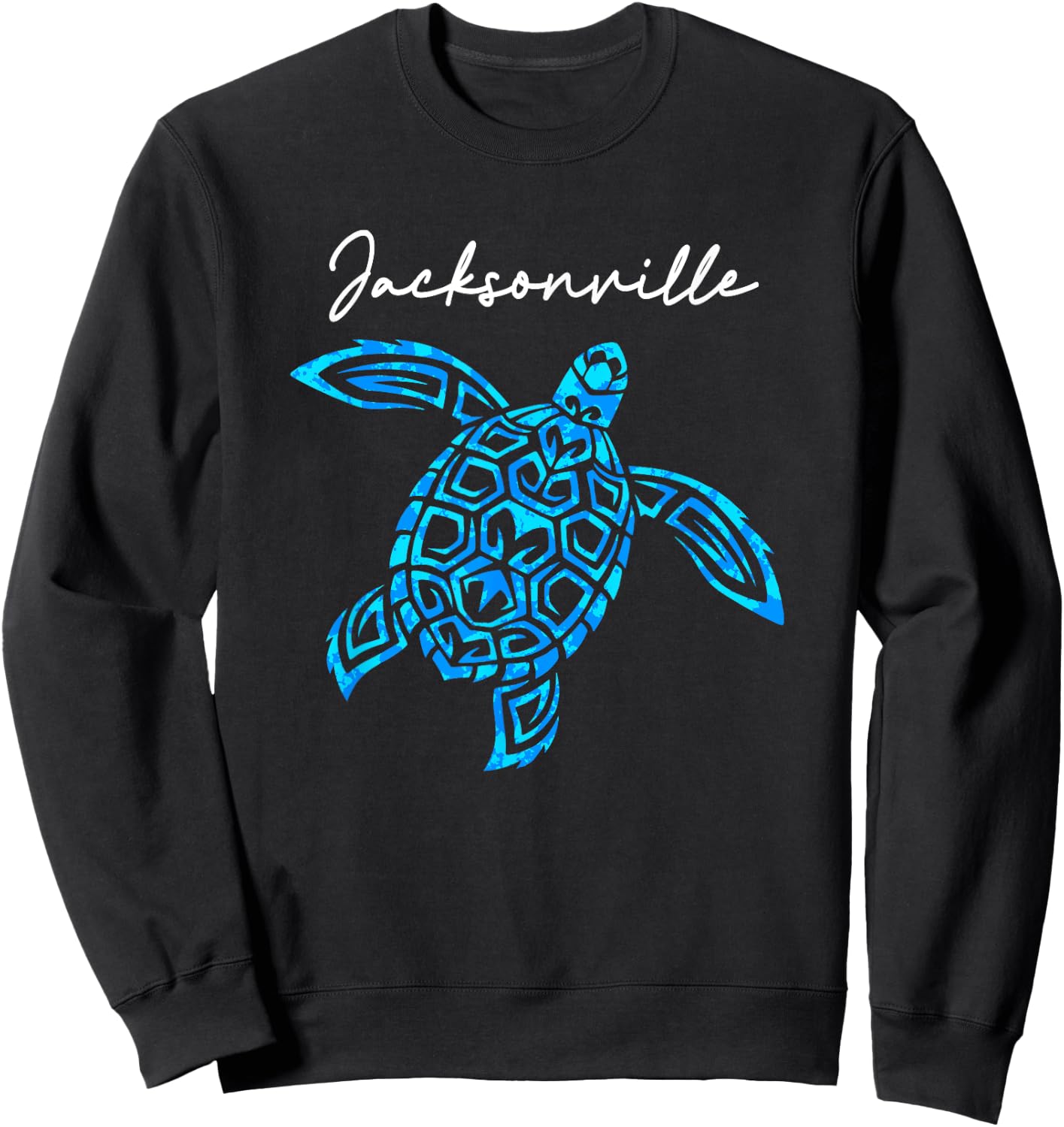 Jacksonville Florida Sea Turtle Vacation Souvenir Boys Girls Sweatshirt - Sweatshirt | Black
