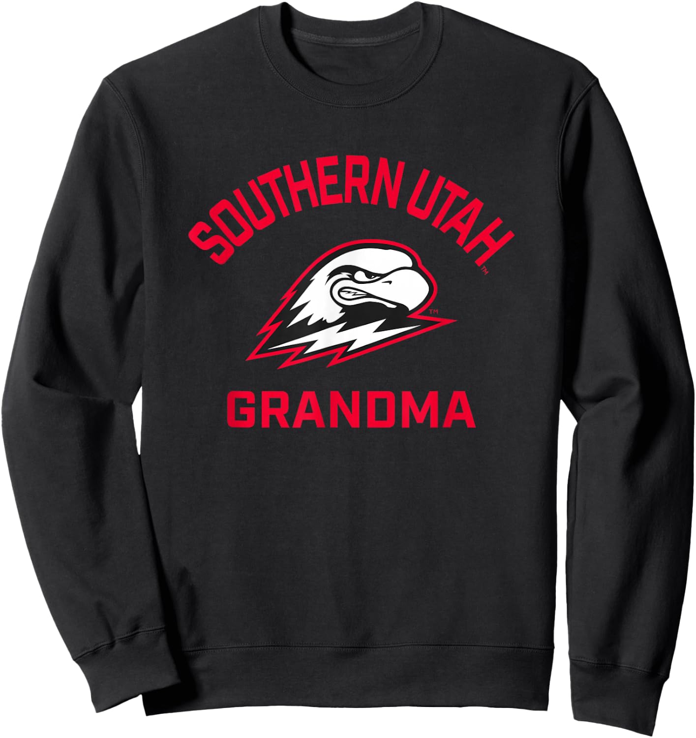 Southern Utah University Thunderbirds Arched Grandma Sweatshirt - Sweatshirt | Black