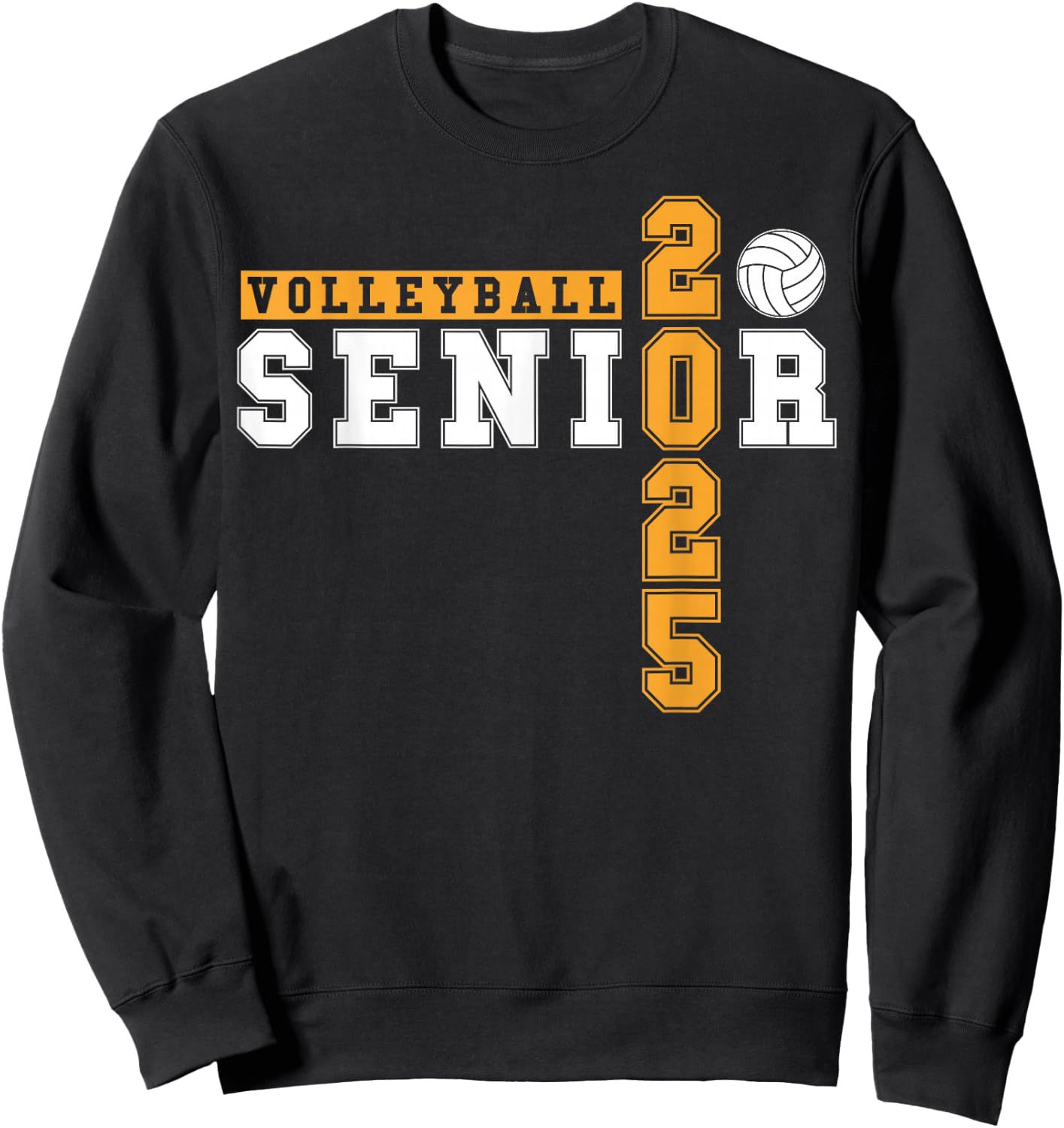 Volleyball Senior Night Volleyball Senior 2025 Graduation 8 Sweatshirt - Sweatshirt | Black